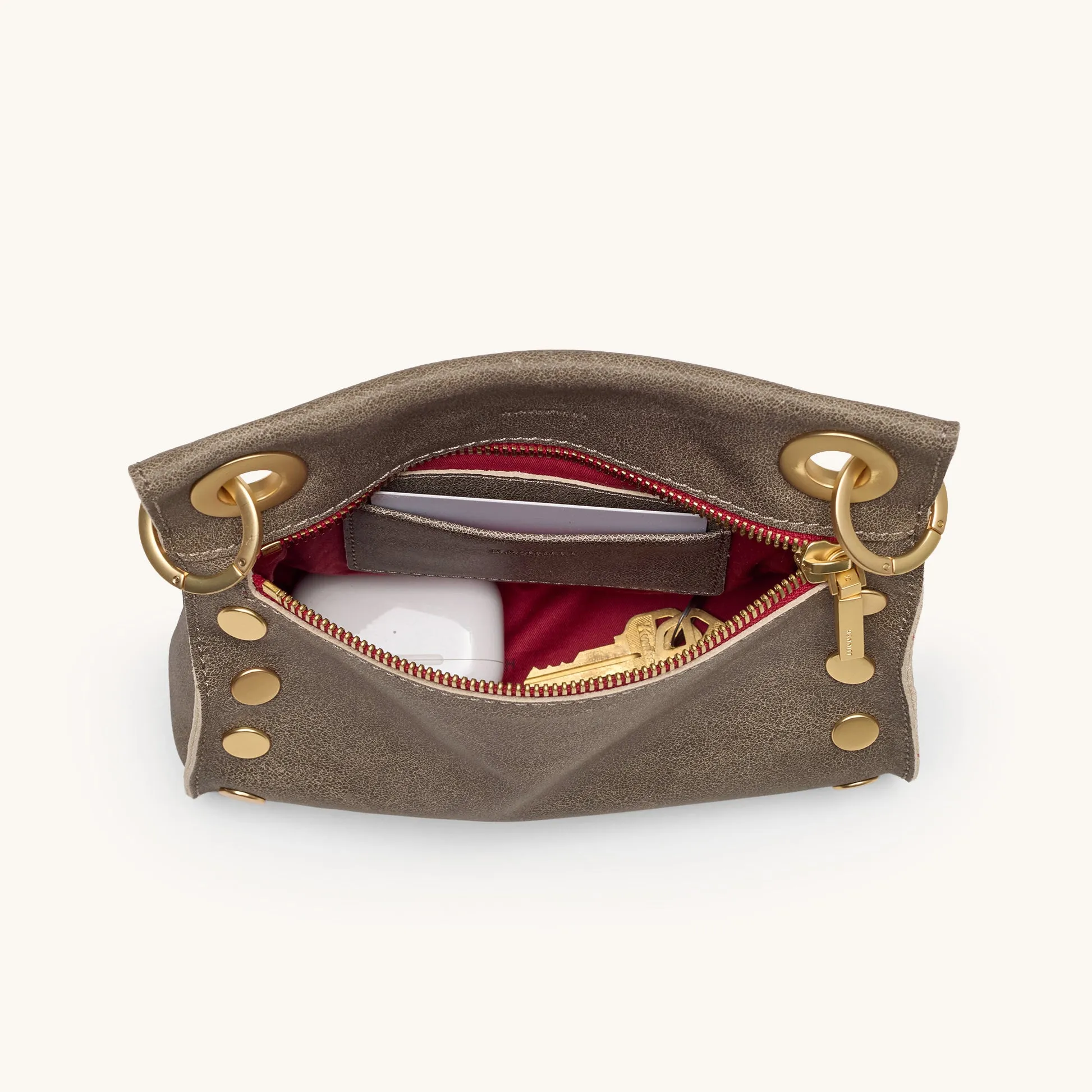 Tony | Pewter/Brushed Gold Red Zip | Sml sold by Hammitt product image thumbnail 5