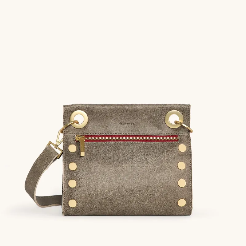 Tony | Pewter/Brushed Gold Red Zip | Sml sold by Hammitt