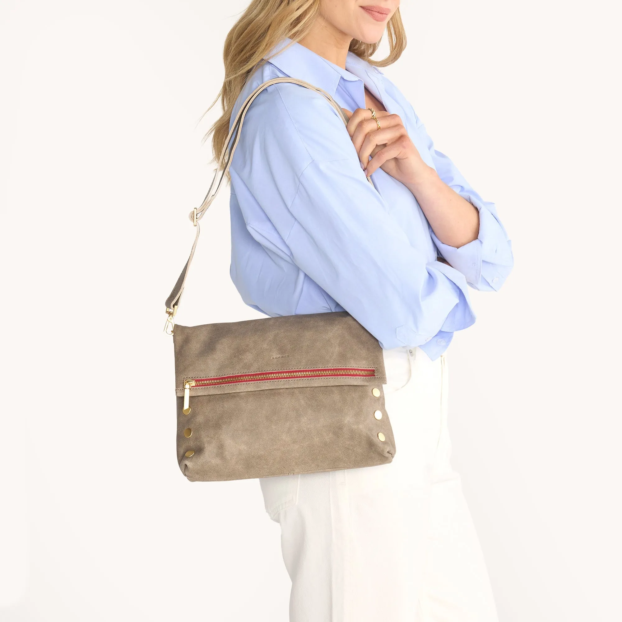 VIP | Pew/Brushed Gold Red Zip | Lrg sold by Hammitt product image thumbnail 2