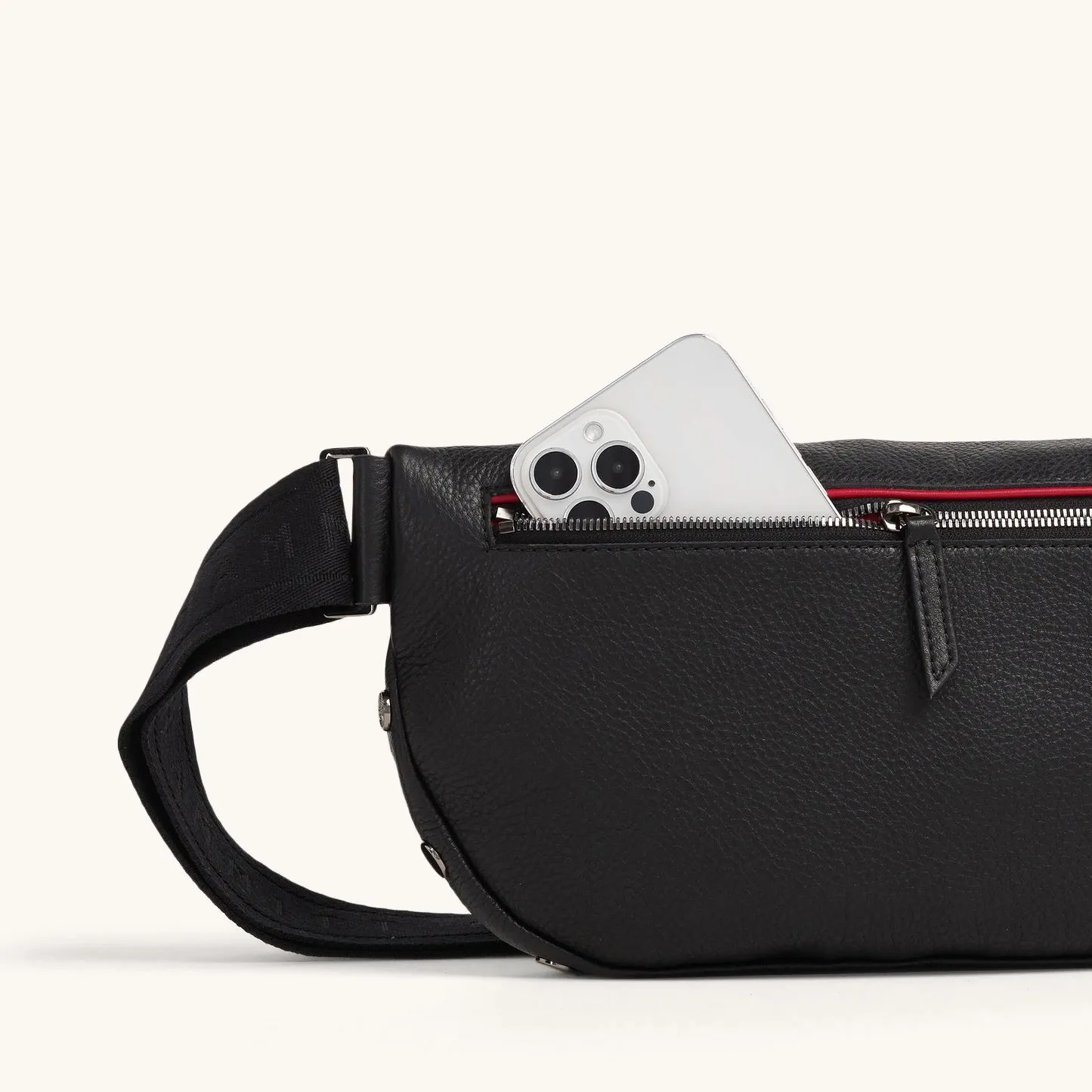 Charles Crossbody | Black/Gunmetal | Lrg sold by Hammitt product image thumbnail 4