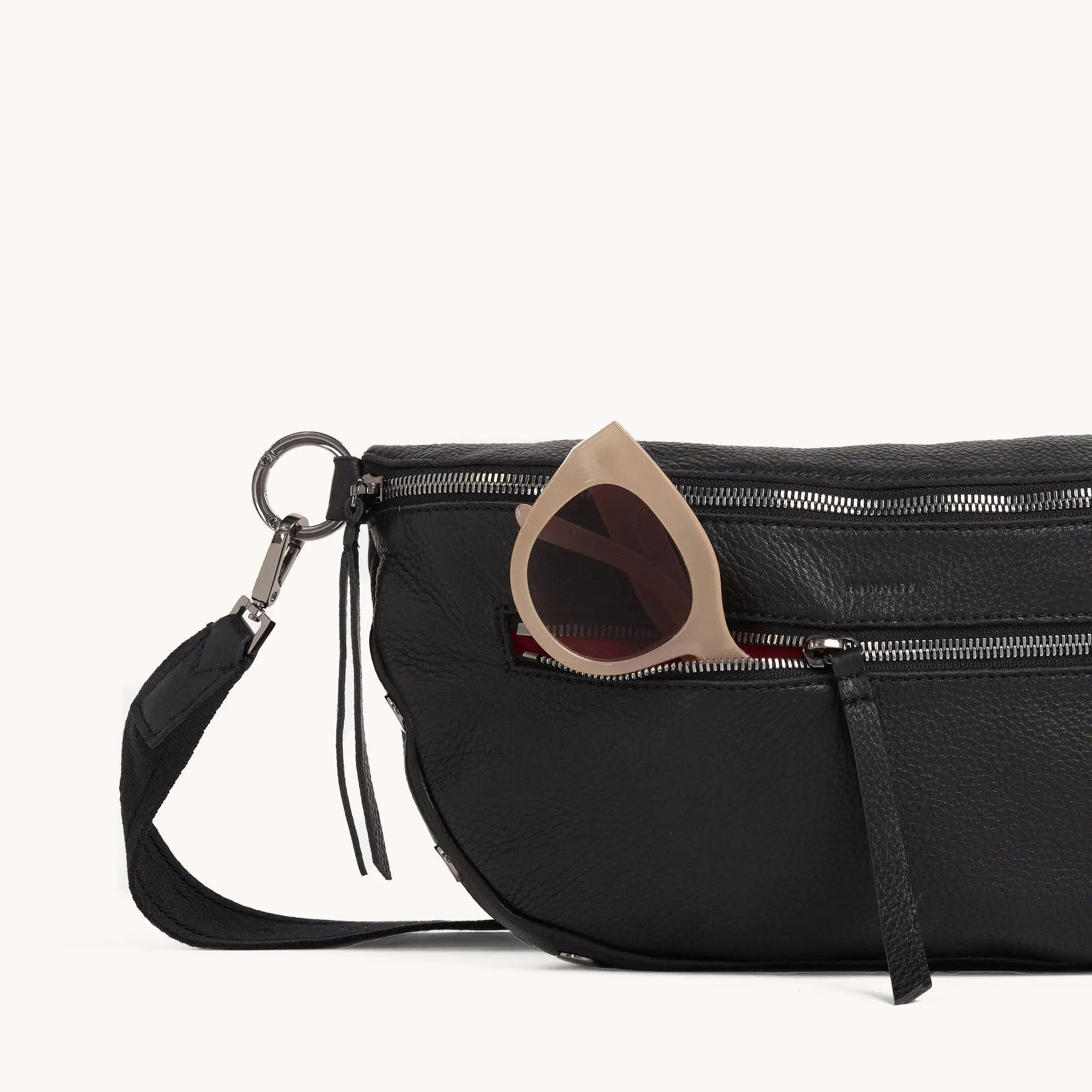 Charles Crossbody | Black/Gunmetal | Lrg sold by Hammitt product image thumbnail 3