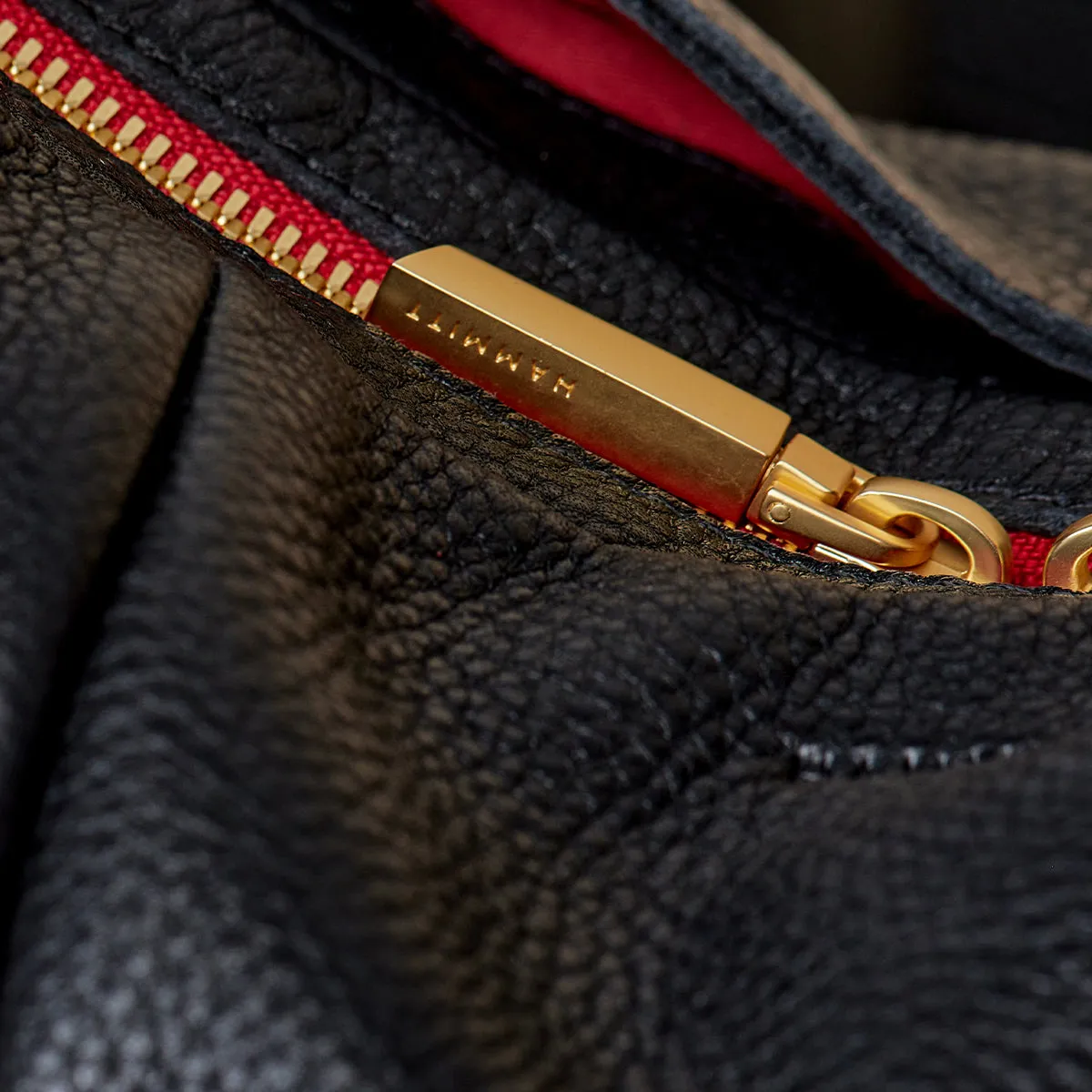 Morgan | Black/Brushed Gold Red Zip sold by Hammitt product image thumbnail 4