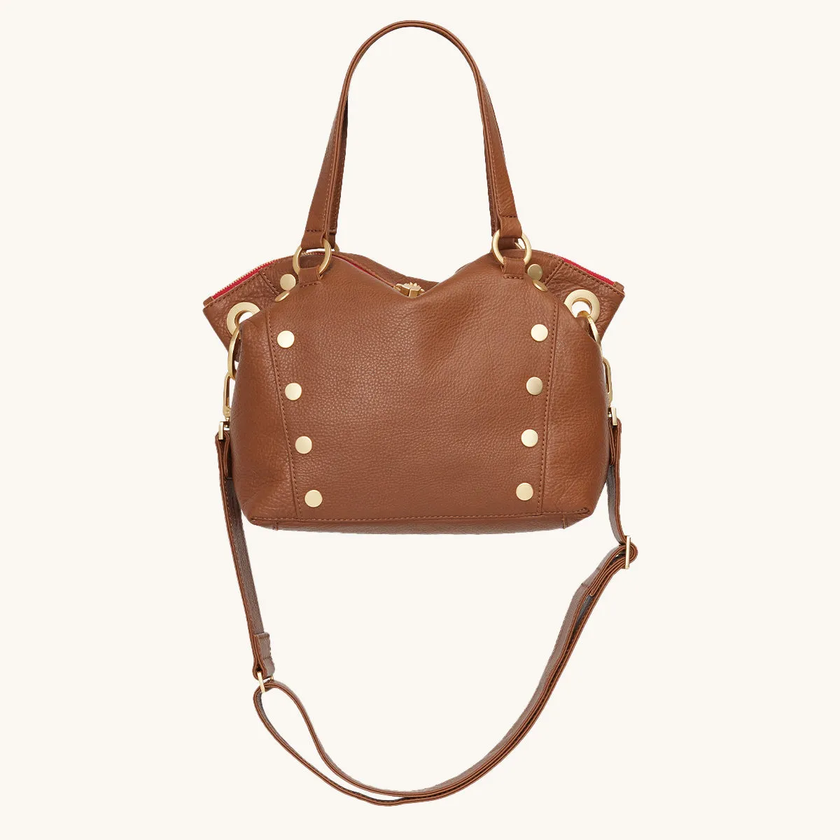 Daniel | Mahogany Pebble/Brushed Gold Red Zip | Med sold by Hammitt product image thumbnail 4