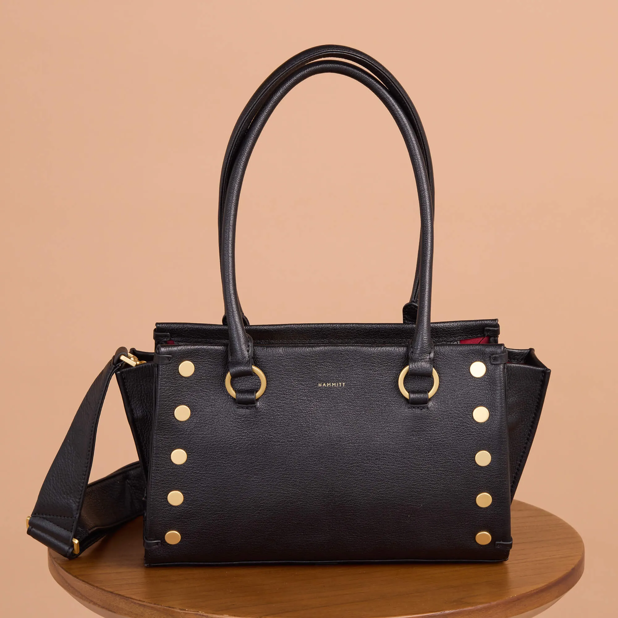 Allen | Black/Brushed Gold Red Zip | Med sold by Hammitt product image thumbnail 2