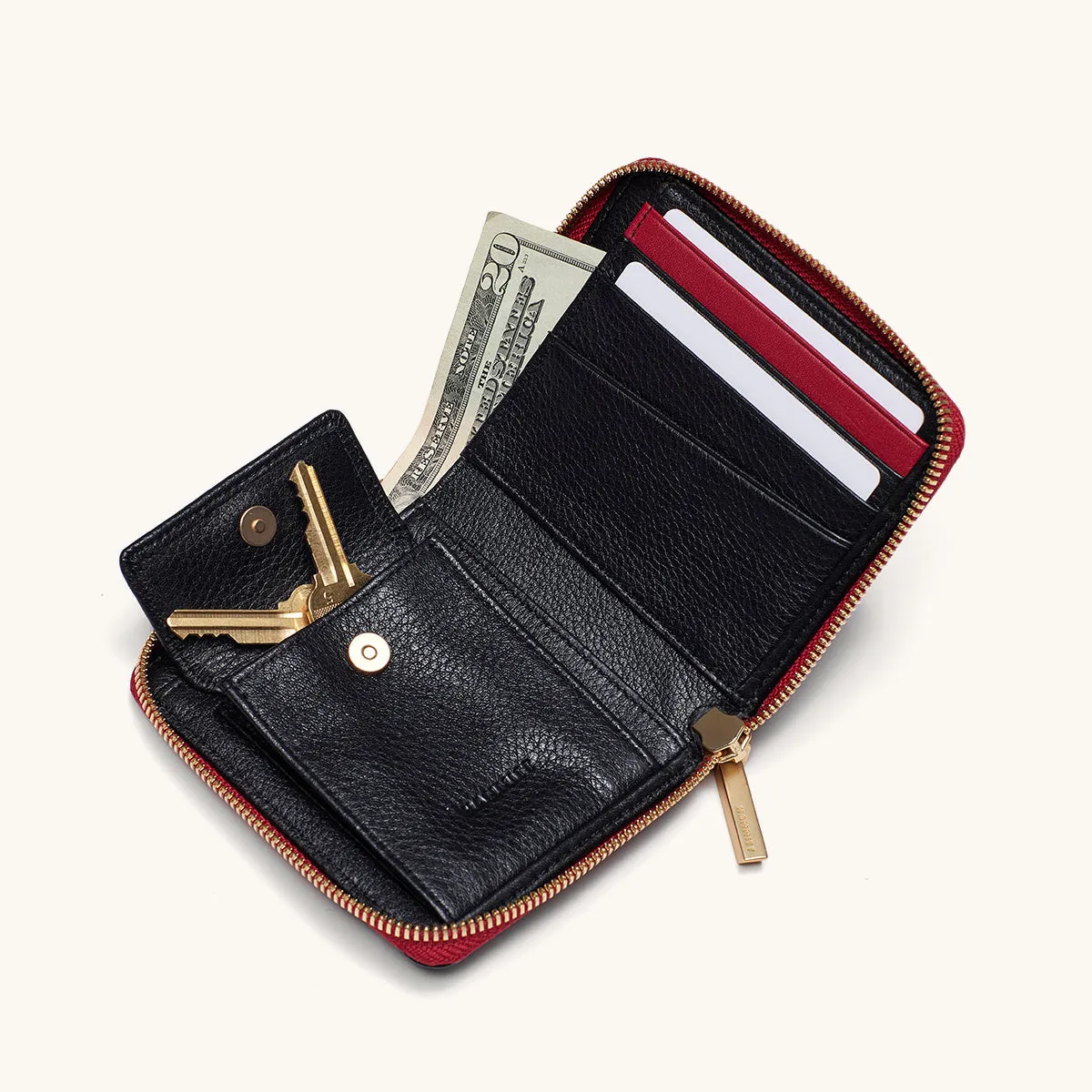 5 North | Black/Brushed Gold Red Zip sold by Hammitt product image thumbnail 4