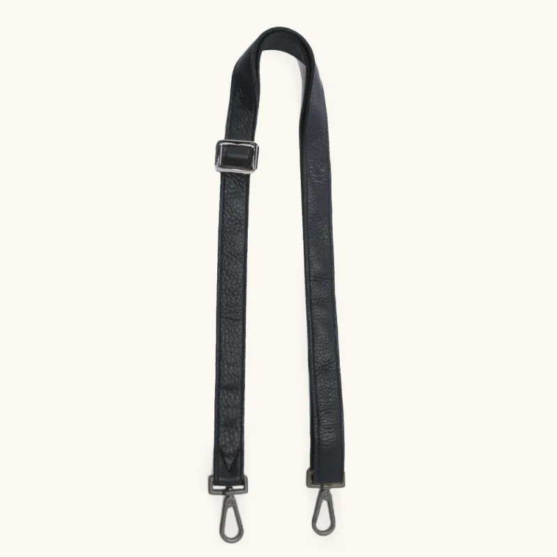 Slider Strap 1 Inch | Black/Gunmetal sold by Hammitt