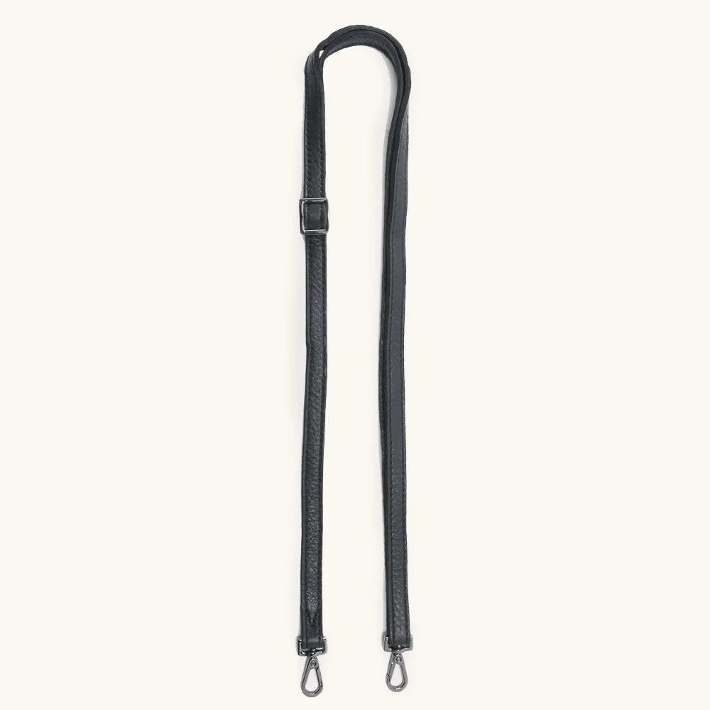 Slider Strap 0.5 Inch | Black/Gunmetal sold by Hammitt