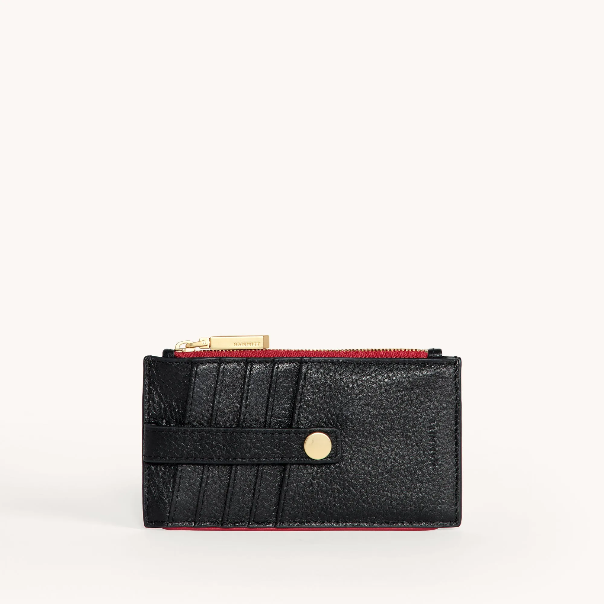210 West | Black/Brushed Gold Red Zip sold by Hammitt