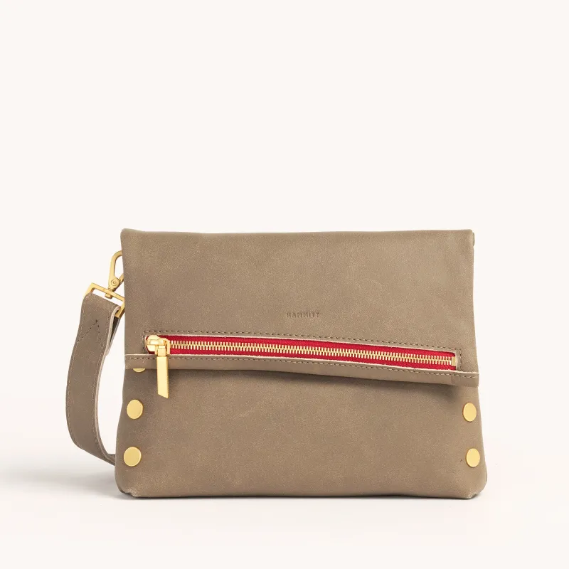 VIP | Pew/Brushed Gold Red Zip | Med sold by Hammitt