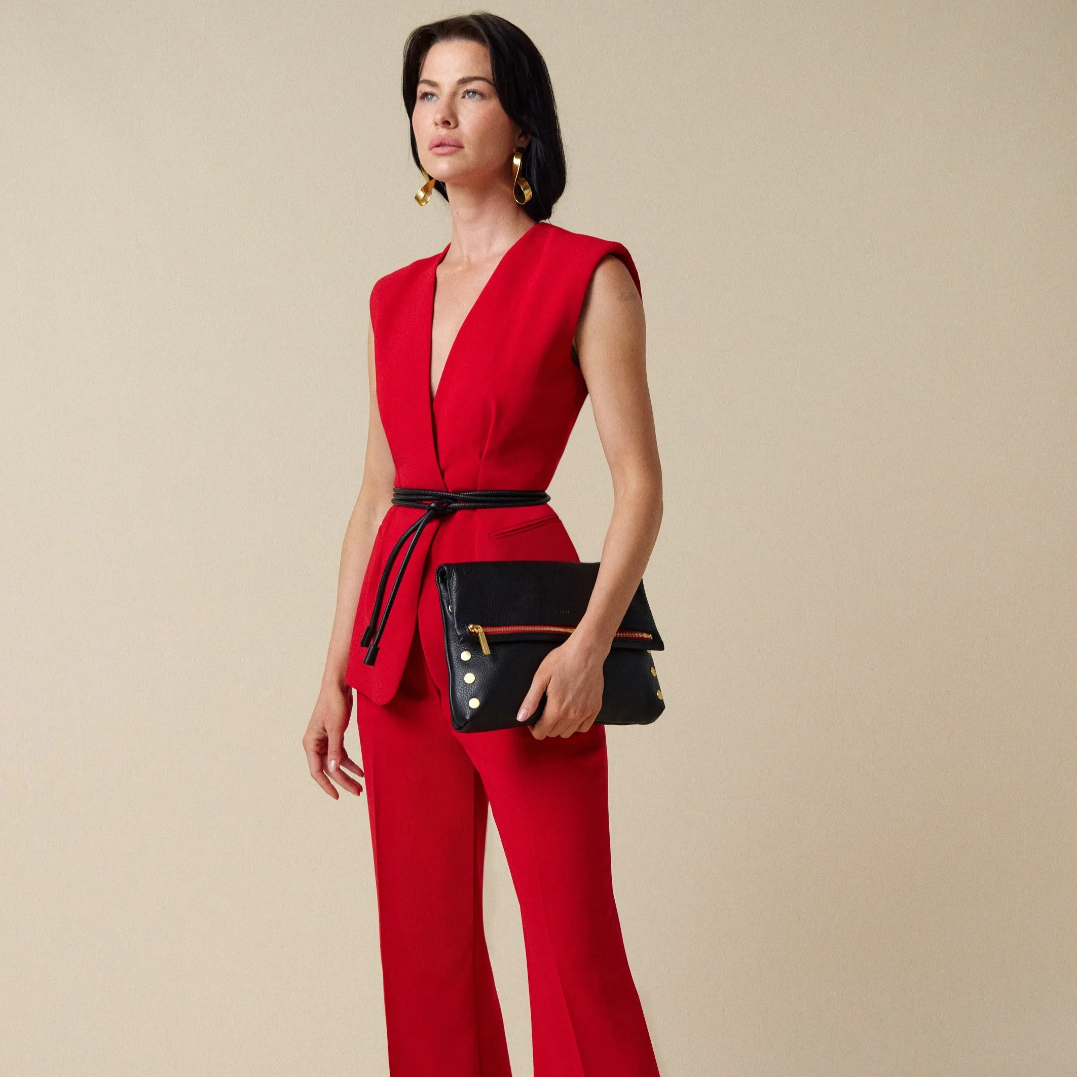 VIP | Black/Brushed Gold Red Zip | Lrg sold by Hammitt product image thumbnail 2