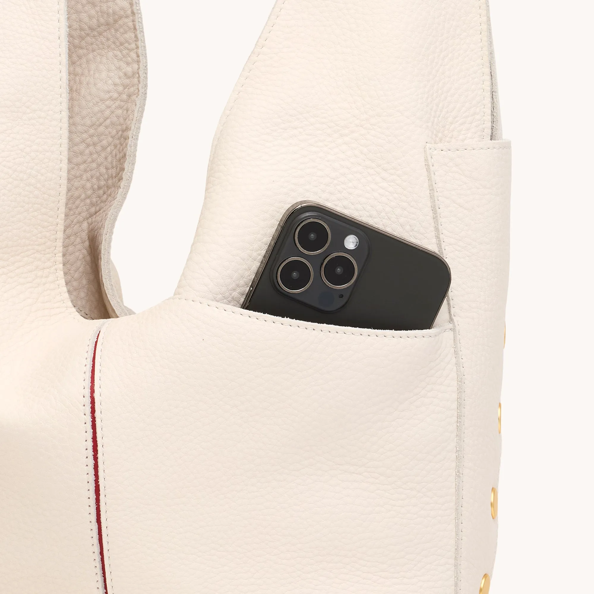 Tom Zip | Calla Lily White/Brushed Gold | Lrg sold by Hammitt product image thumbnail 4