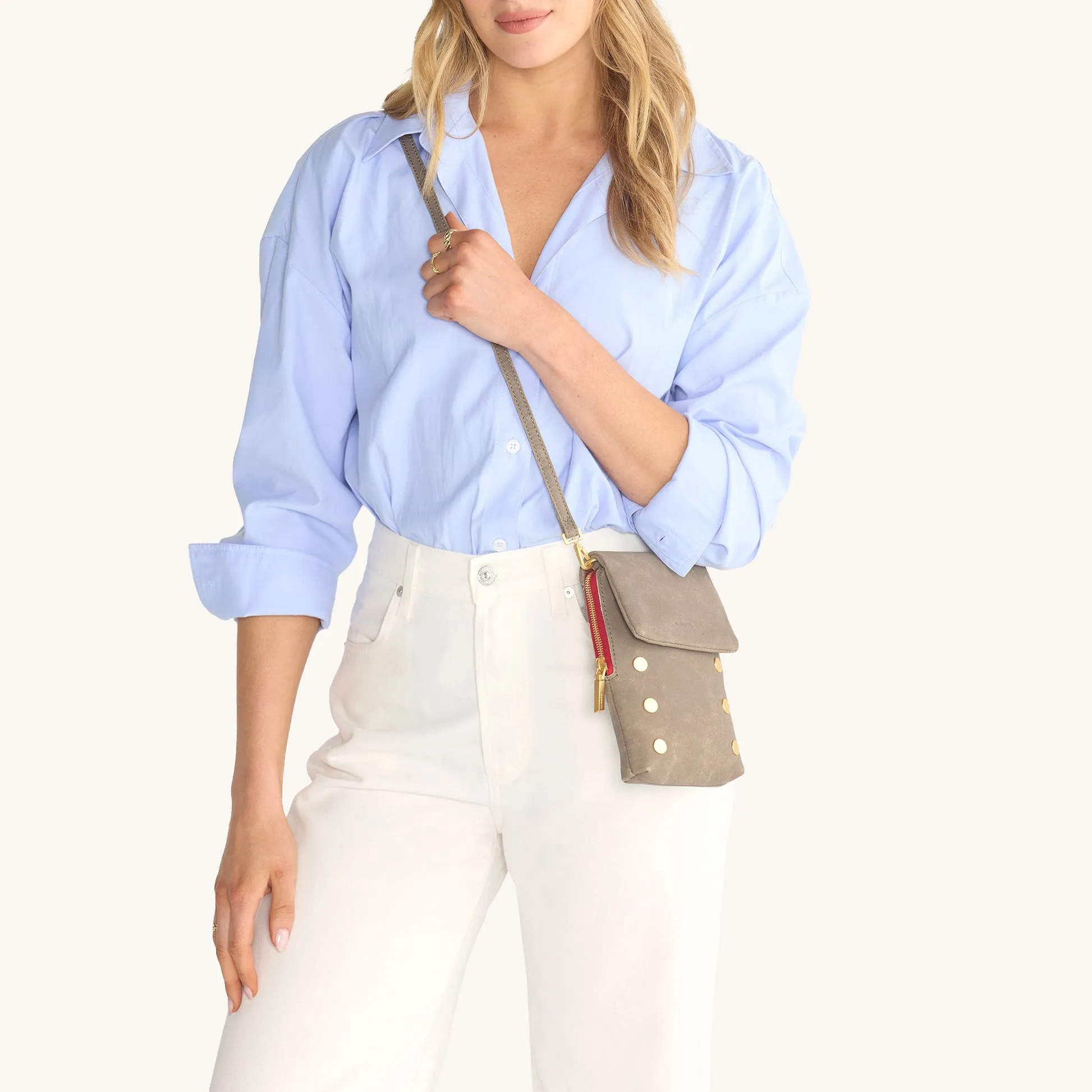 VIP Mobile | Pewter/Brushed Gold Red Zip sold by Hammitt product image thumbnail 2