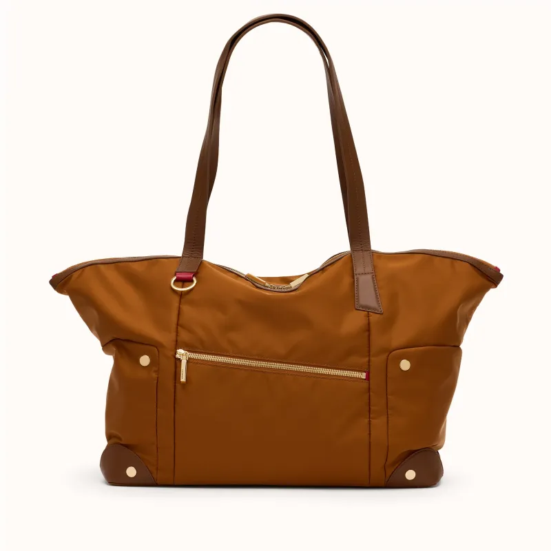 Zoe Tote | Amber Nylon/Gold sold by Hammitt
