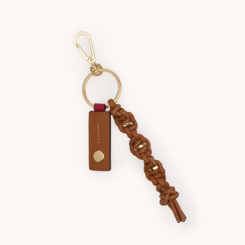 Knotted Key Ring | Cocoa/Gold made by Hammitt