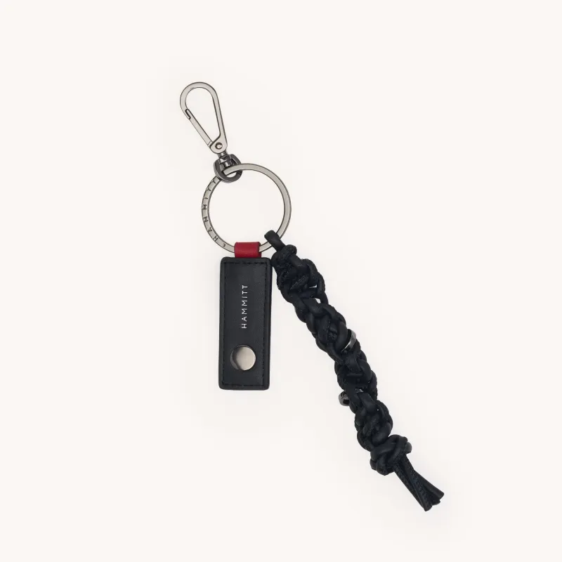 Knotted Key Ring | Noir Smooth/Gunmetal made by Hammitt
