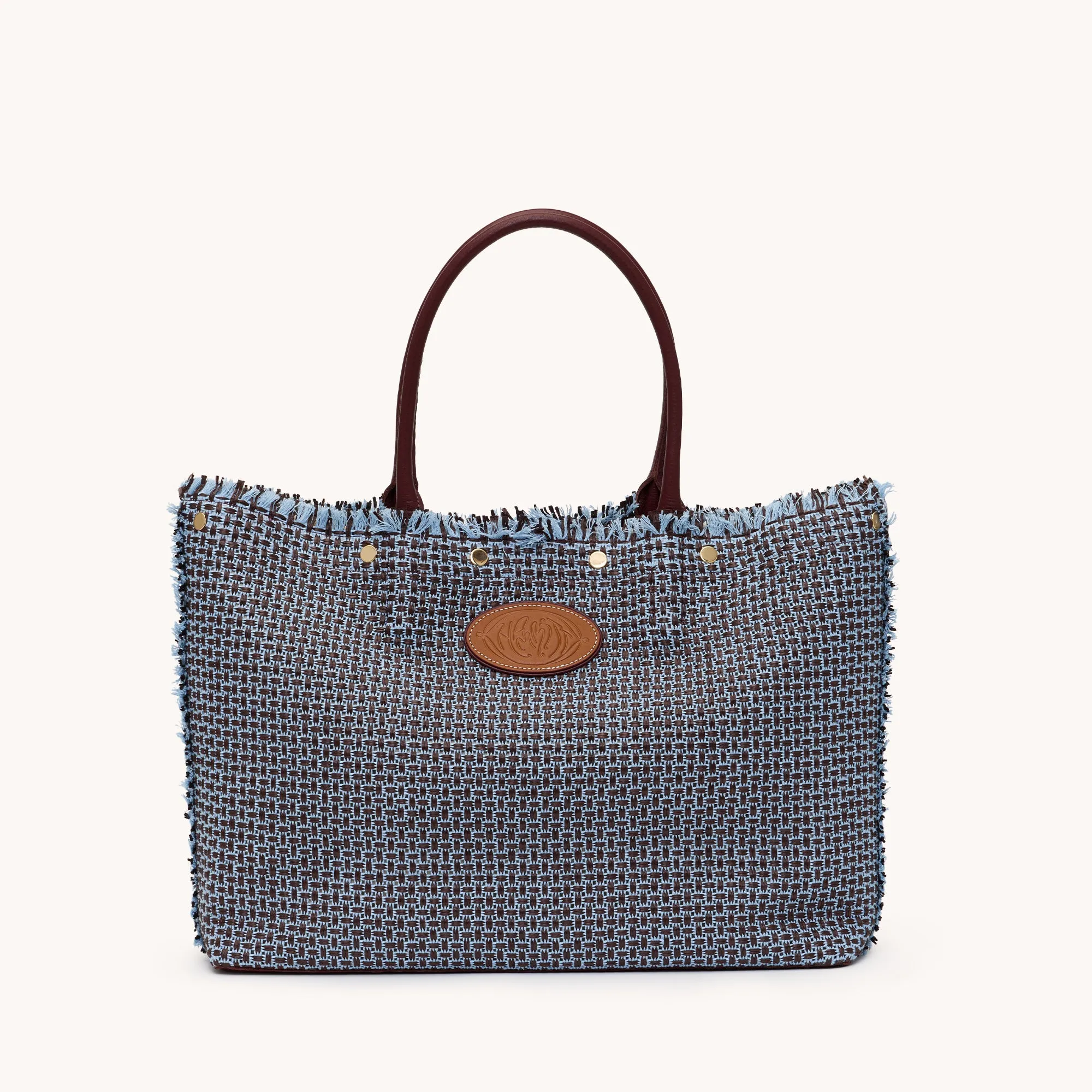 Olympia Tote | Blueberry Sorbet/Gold sold by Hammitt
