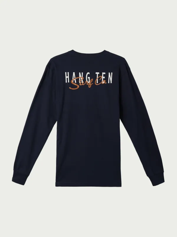 Scripted Surf Long Sleeve Tee sold by Hang Ten