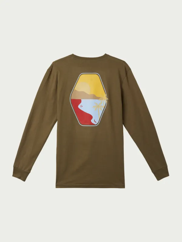 Painted Scene Long Sleeve Tee sold by Hang Ten