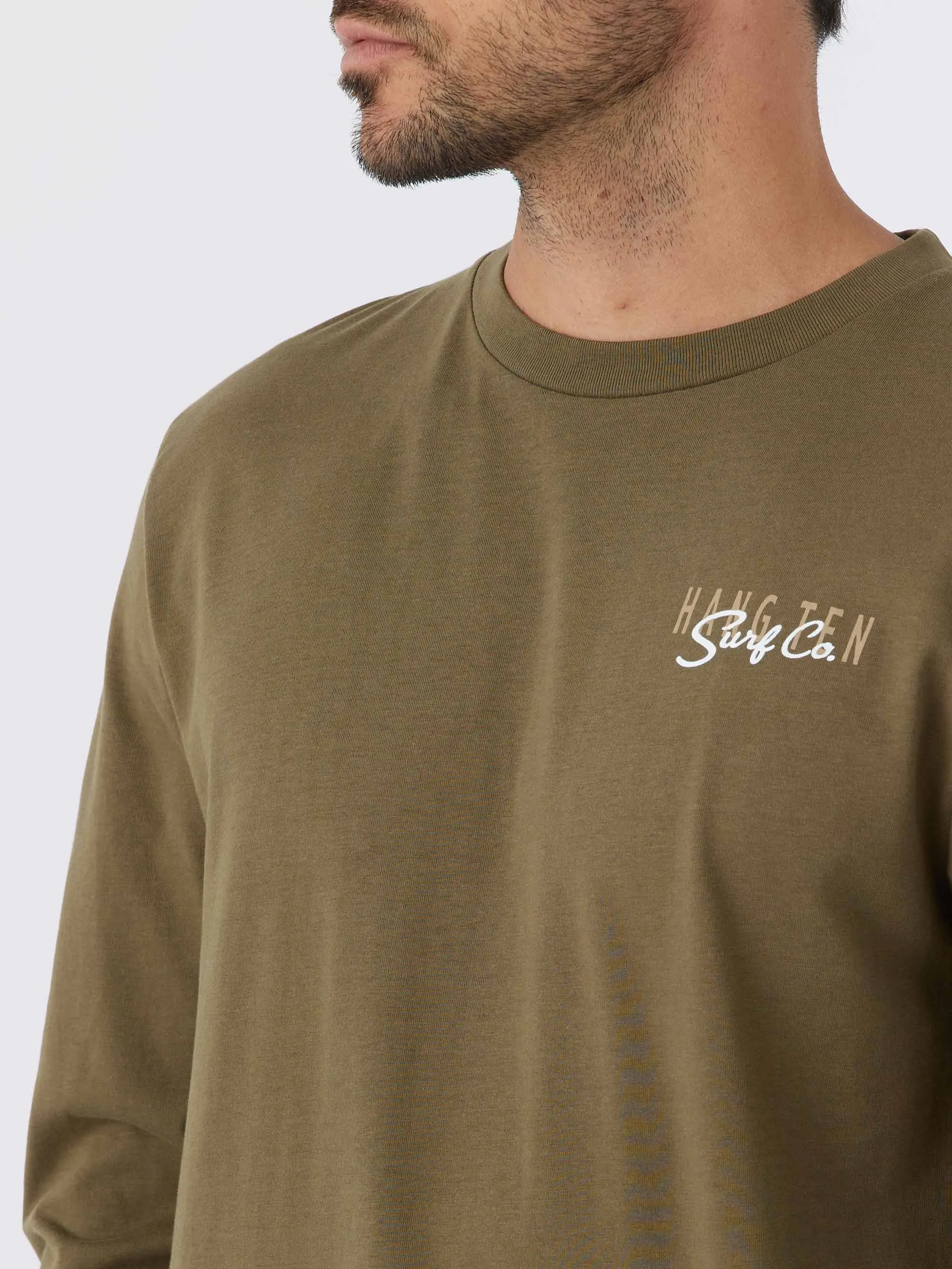 Scripted Surf Long Sleeve Tee sold by Hang Ten product image thumbnail 3