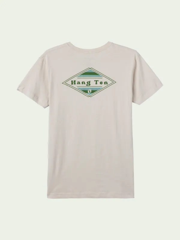 Striped Script Tee sold by Hang Ten