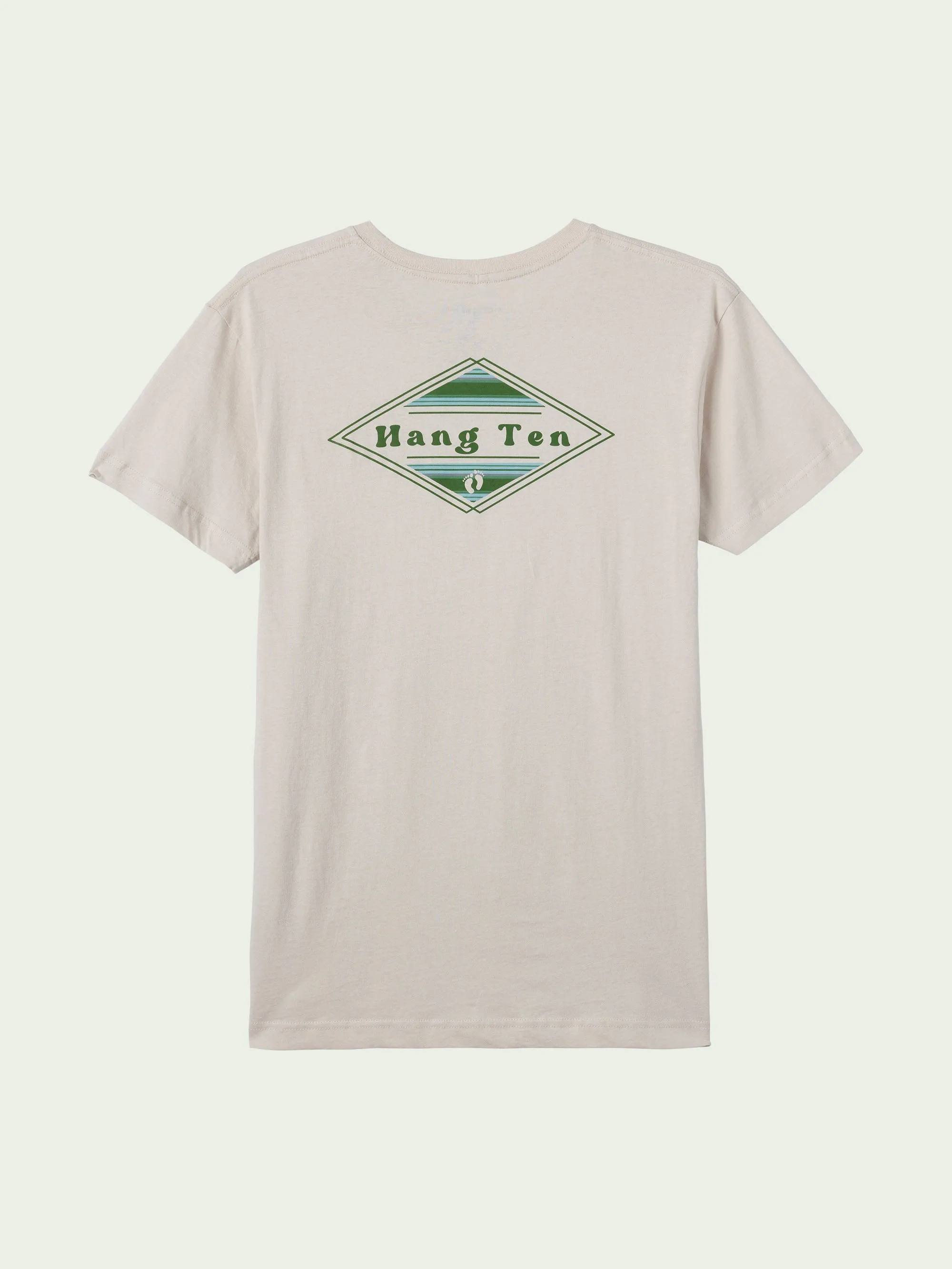 Striped Script Tee sold by Hang Ten