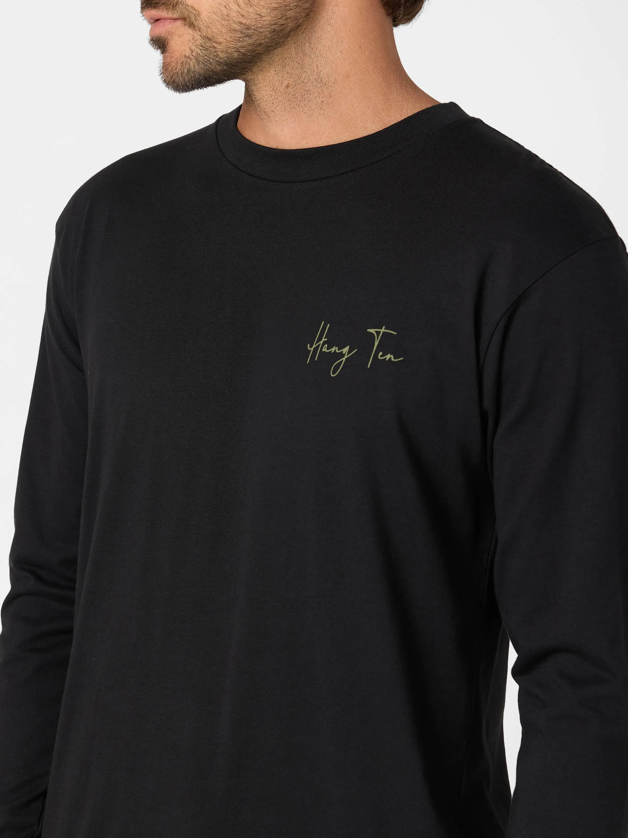 Views of CA Long Sleeve Tee sold by Hang Ten product image thumbnail 3