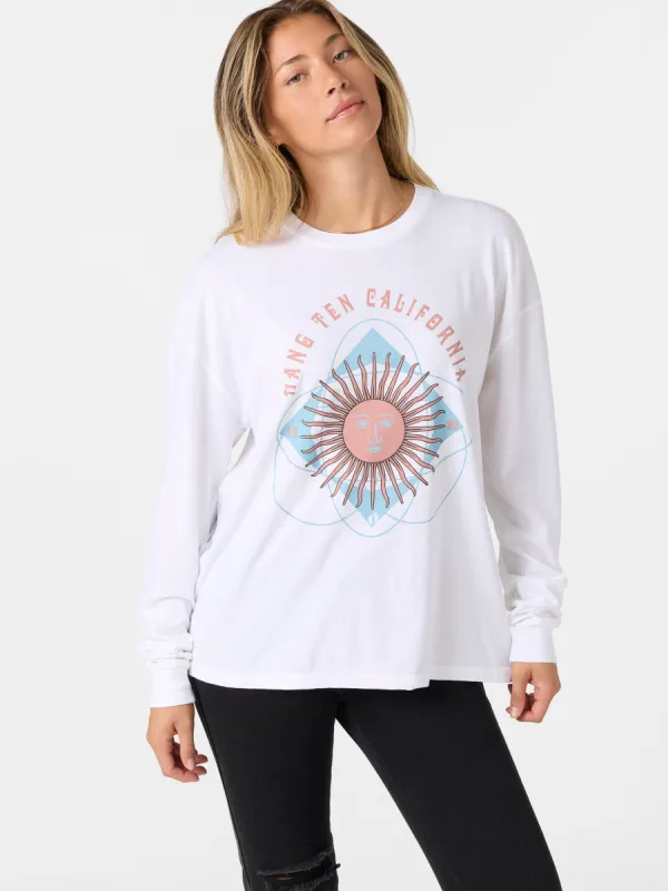 Palm Sun Central Long Sleeve Tee sold by Hang Ten