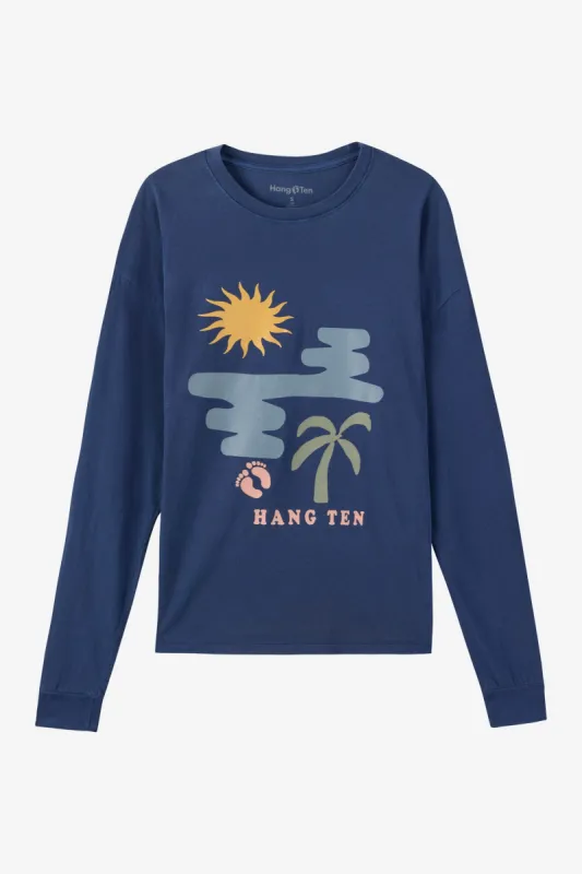 Transparent Beach Long Sleeve Tee sold by Hang Ten