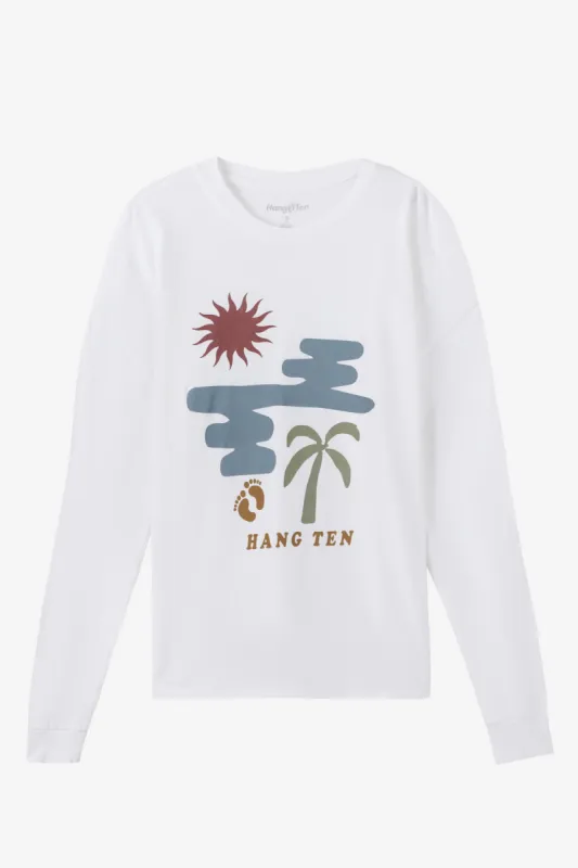 Transparent Beach Long Sleeve Tee sold by Hang Ten