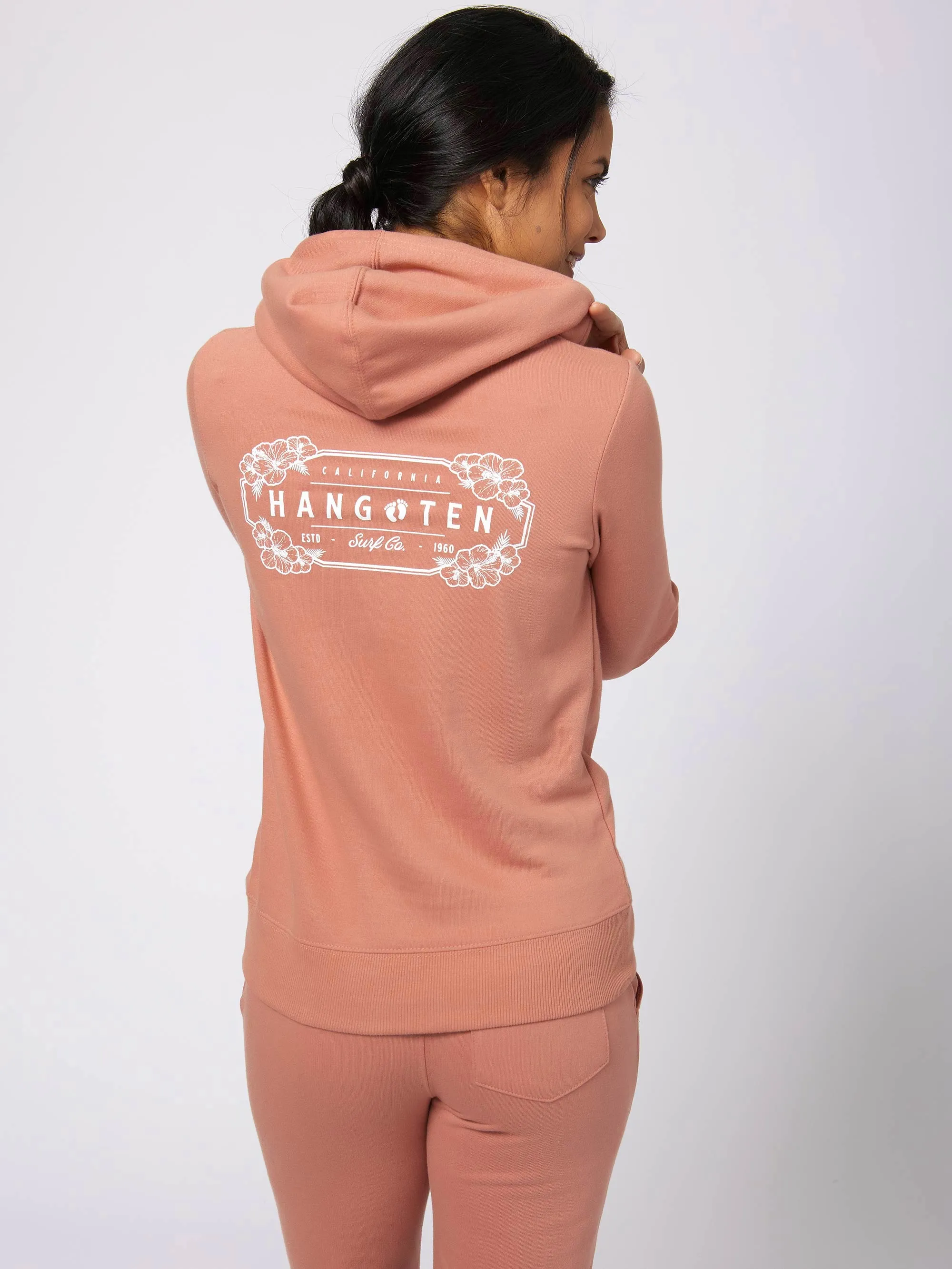 Hibiscus Touch Hooded Fleece sold by Hang Ten product image thumbnail 2