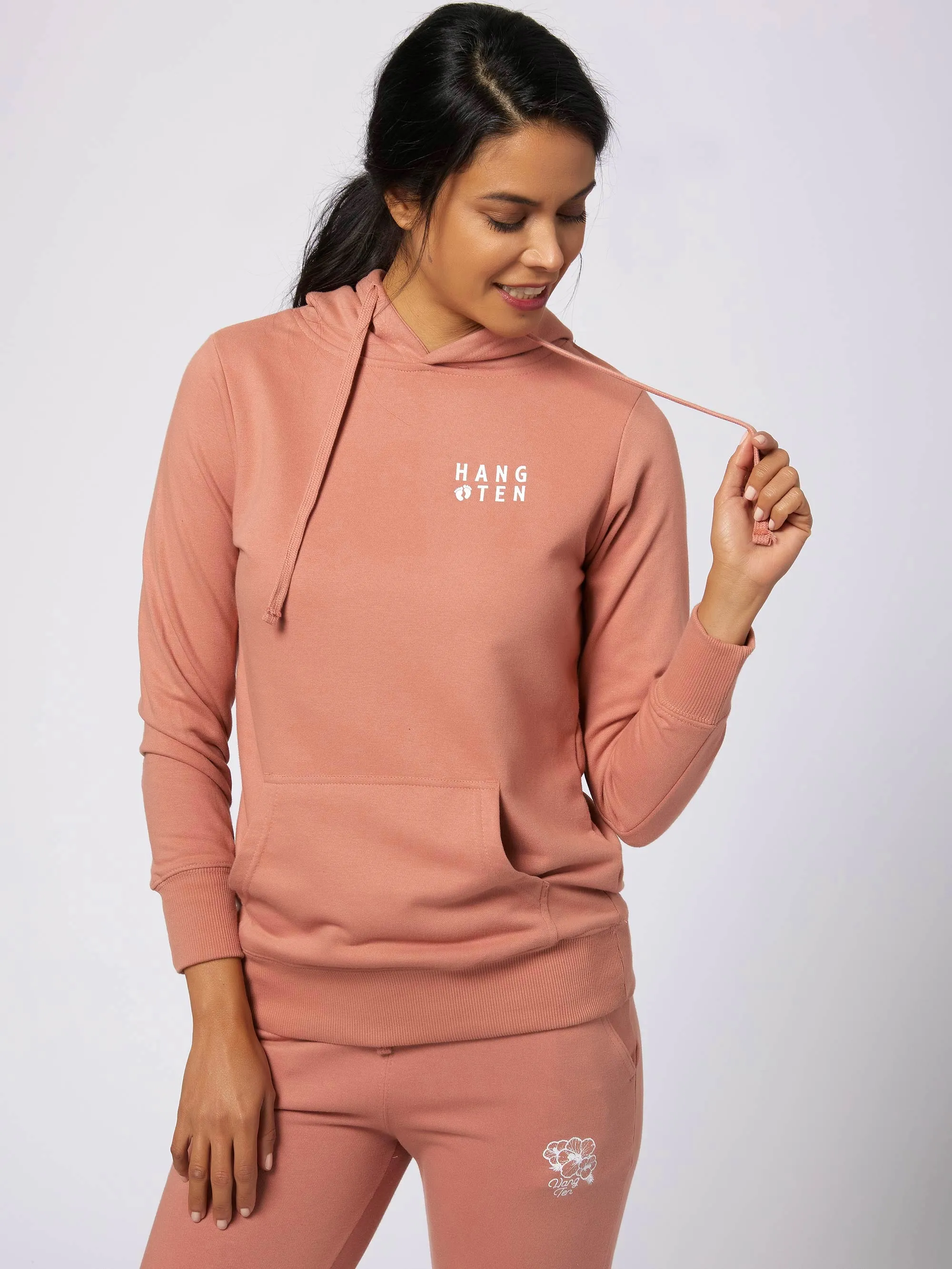 Hibiscus Touch Hooded Fleece sold by Hang Ten