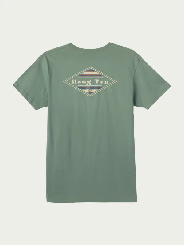 Striped Script Tee sold by Hang Ten
