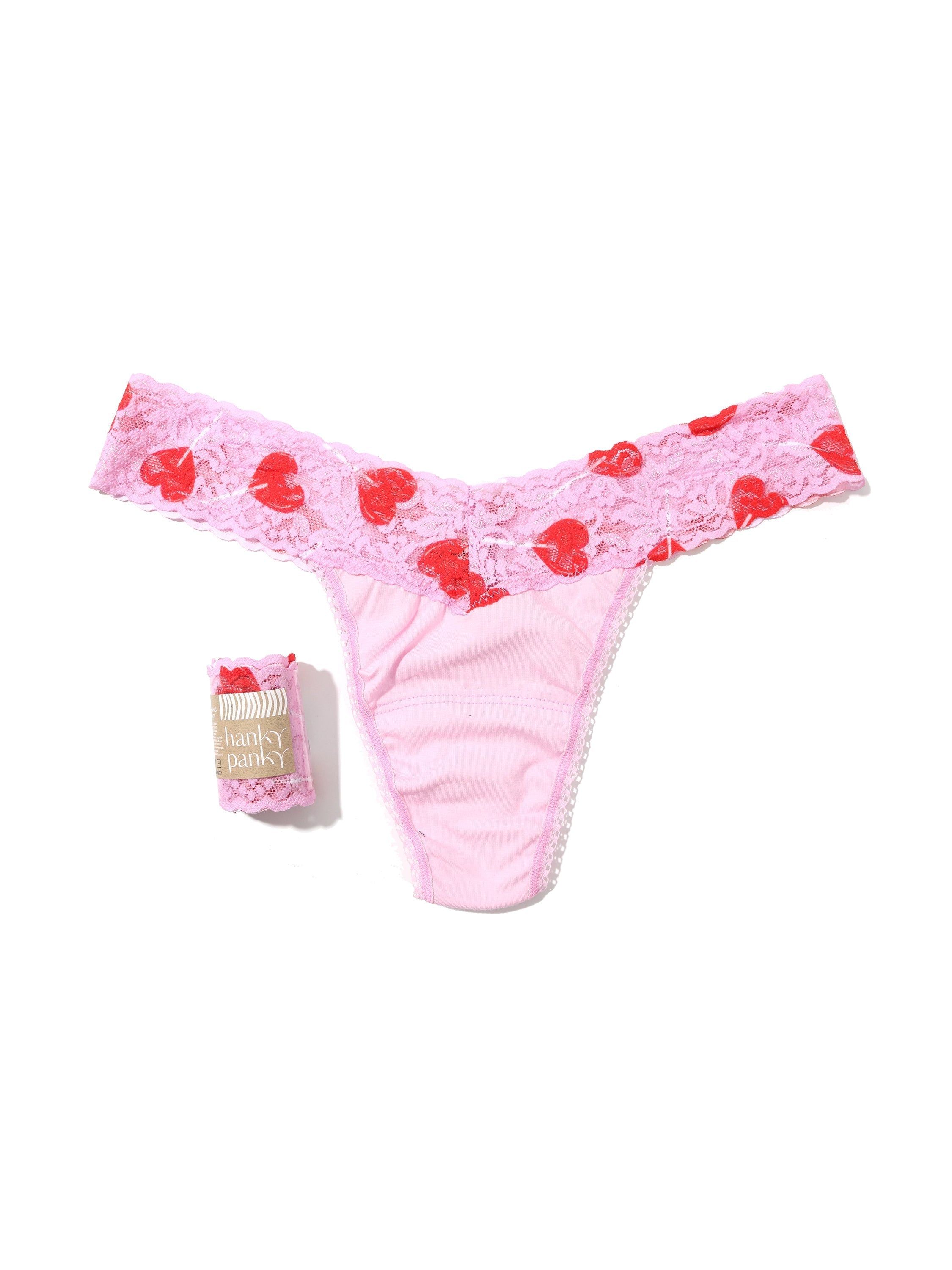 Supima® Cotton Original Rise Thong with Contrast Trim sold by Hanky Panky product image thumbnail 4