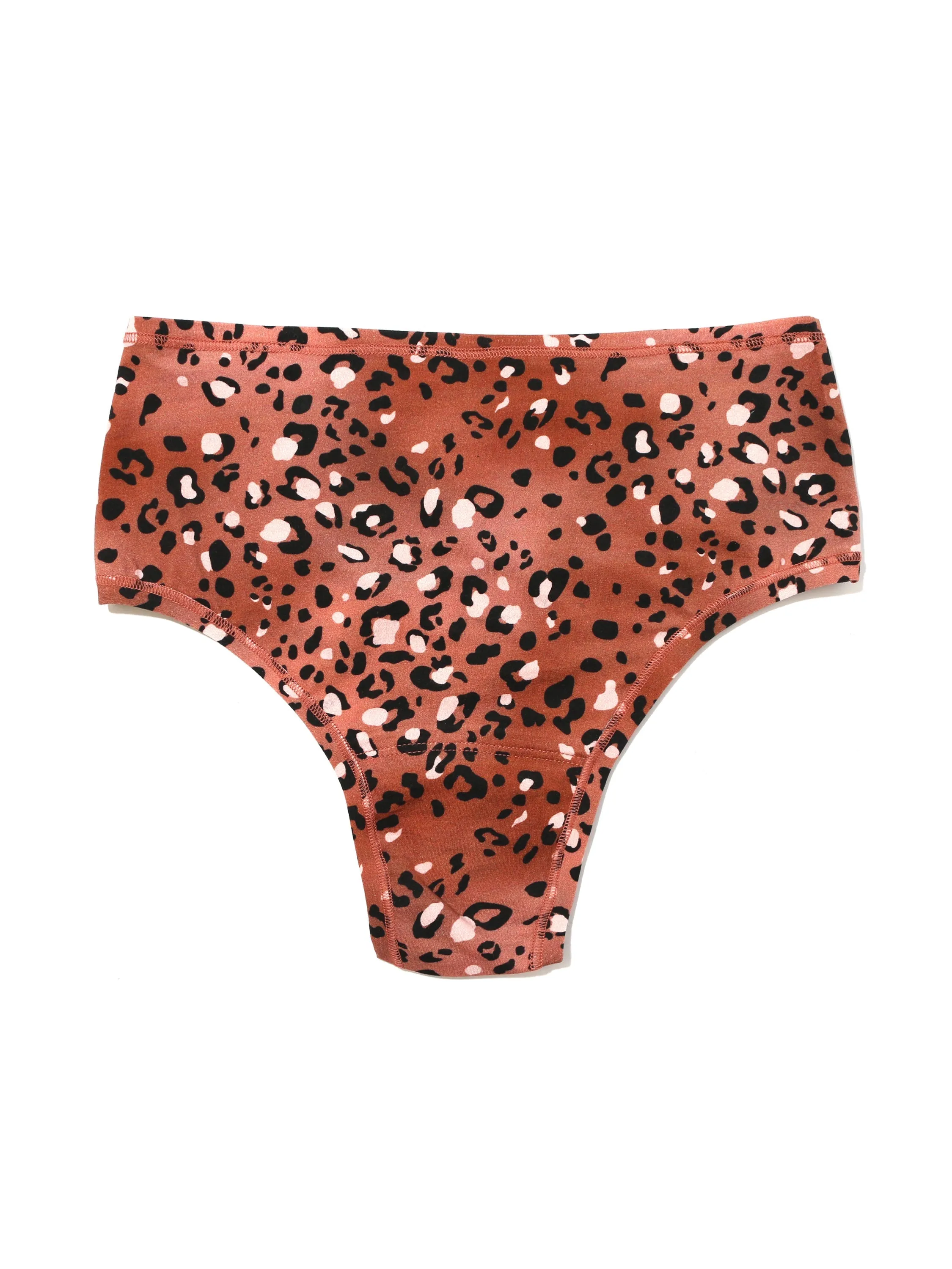 Printed PlayStretch™ High Rise Thong Wild Spots sold by Hanky Panky