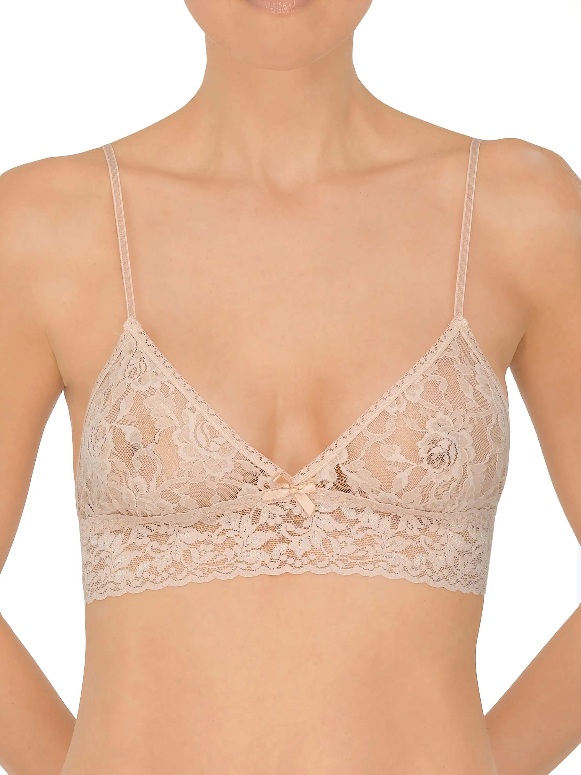 Signature Lace Triangle Bralette Chai sold by Hanky Panky product image thumbnail 2