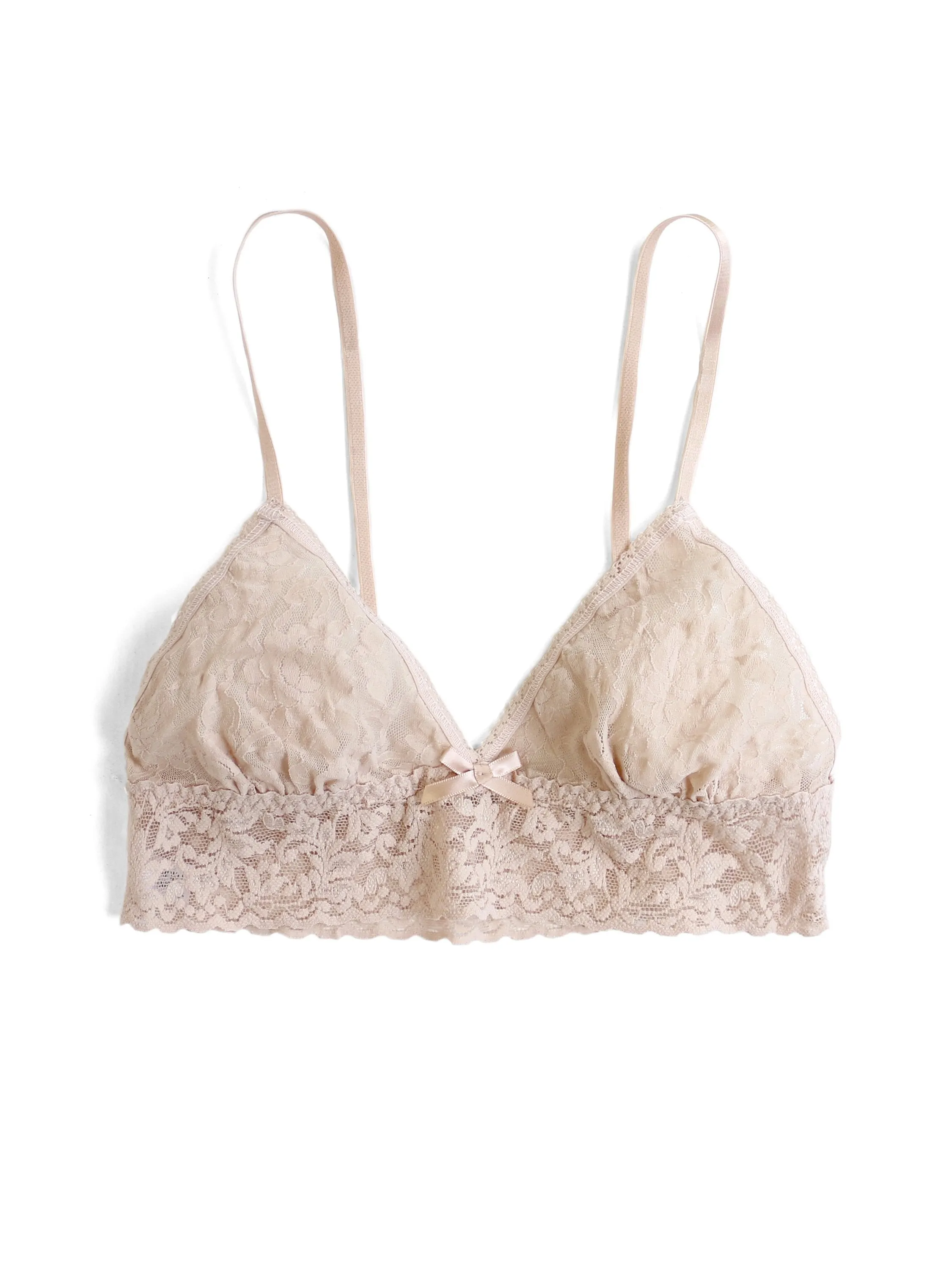 Signature Lace Triangle Bralette Chai sold by Hanky Panky