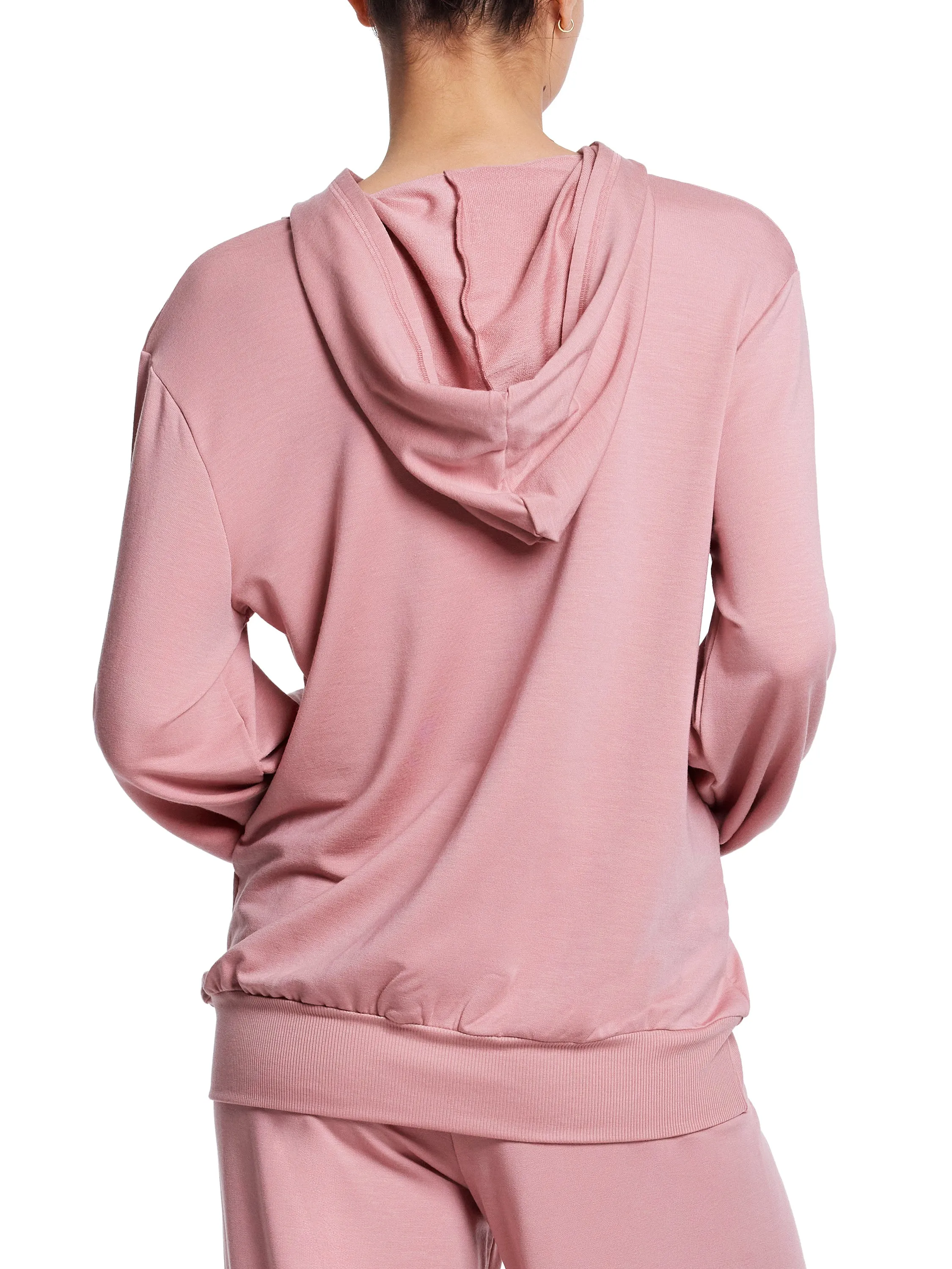 French Terry Hoodie Mauve Orchid Pink Sale sold by Hanky Panky product image thumbnail 2