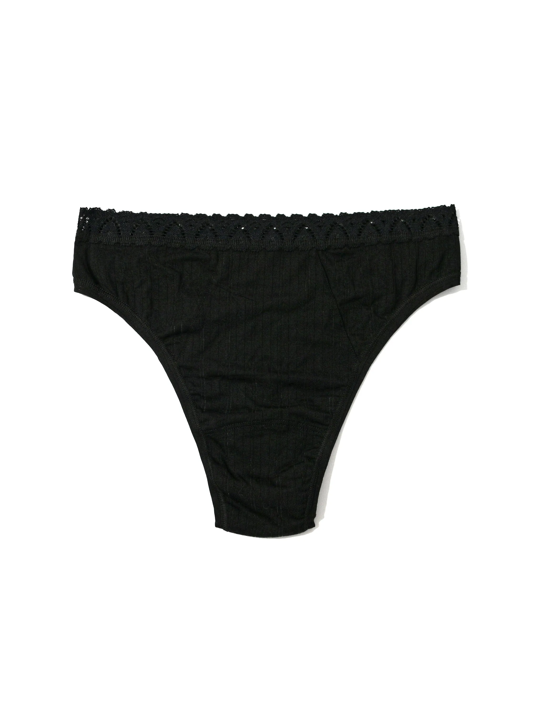 MellowLuxe™ High Cut Thong Black Sale sold by Hanky Panky product image thumbnail 3