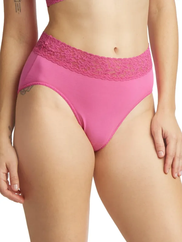 Supima® Cotton French Brief Wild Pink Sale sold by Hanky Panky