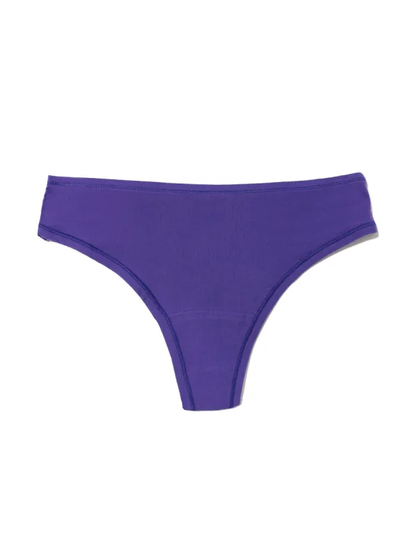 PlayStretch™ Natural Rise Thong Raw Amethyst Purple sold by Hanky Panky