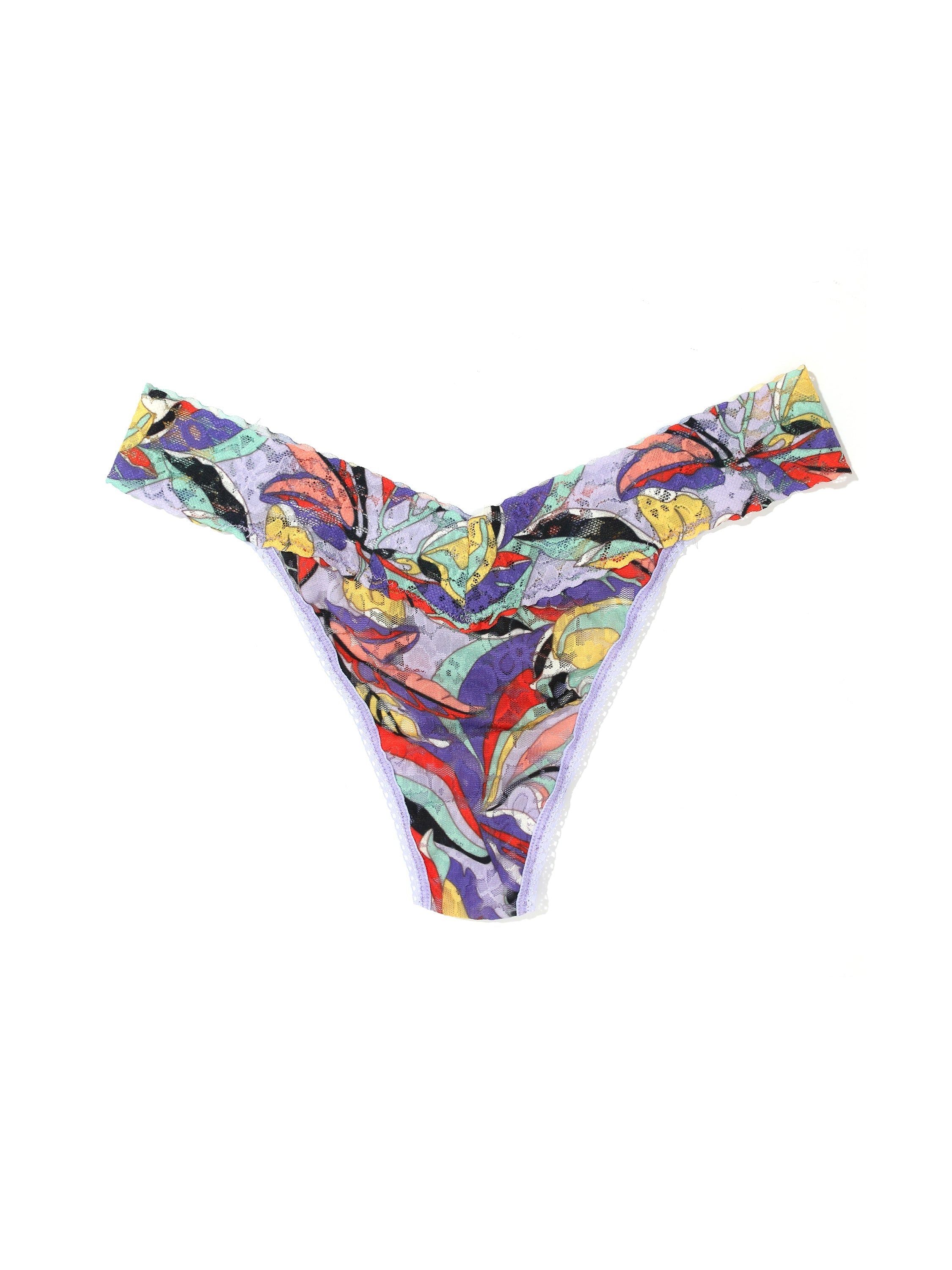 Printed Daily Lace™ Original Rise Thong Summer Solstice sold by Hanky Panky