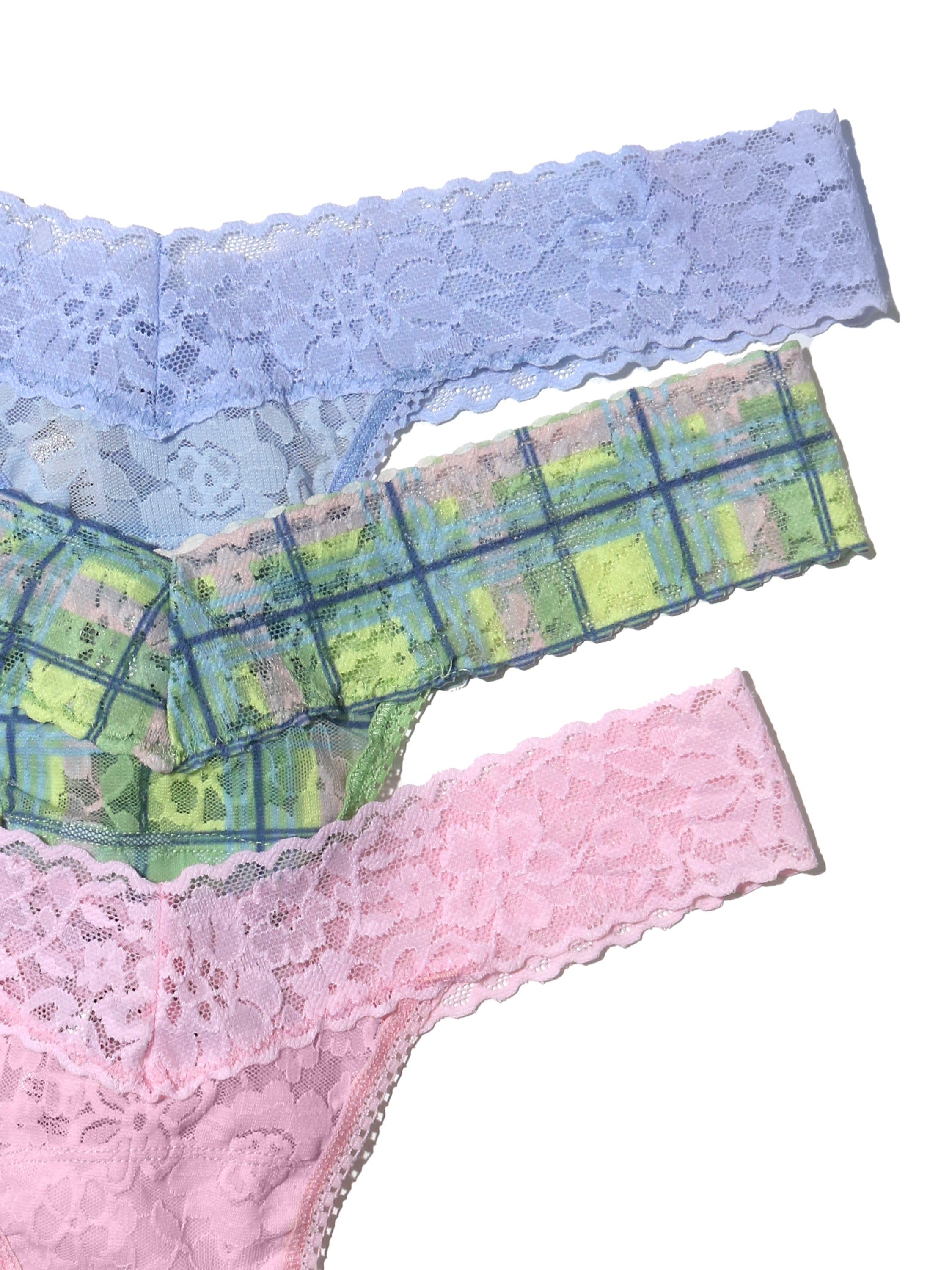 3 Pack Printed Daily Lace™ Original Rise Thong Exclusive Sale sold by Hanky Panky product image thumbnail 2