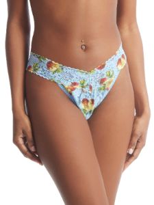 Printed Daily Lace™ Original Rise Thong Fresh Start Sale sold by Hanky Panky