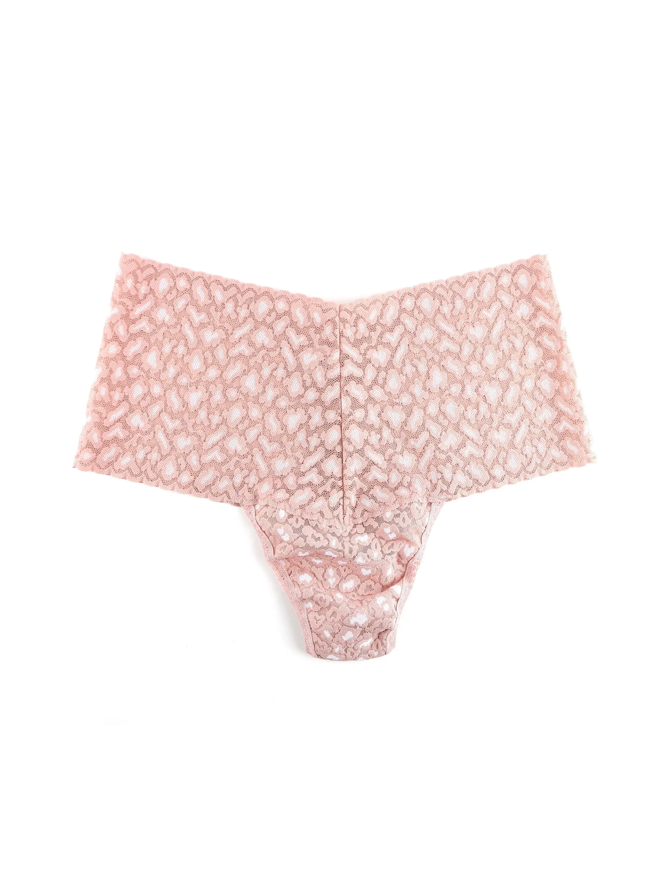 Cross-Dyed Leopard Retro Thong Desert Rose Pink sold by Hanky Panky product image thumbnail 3