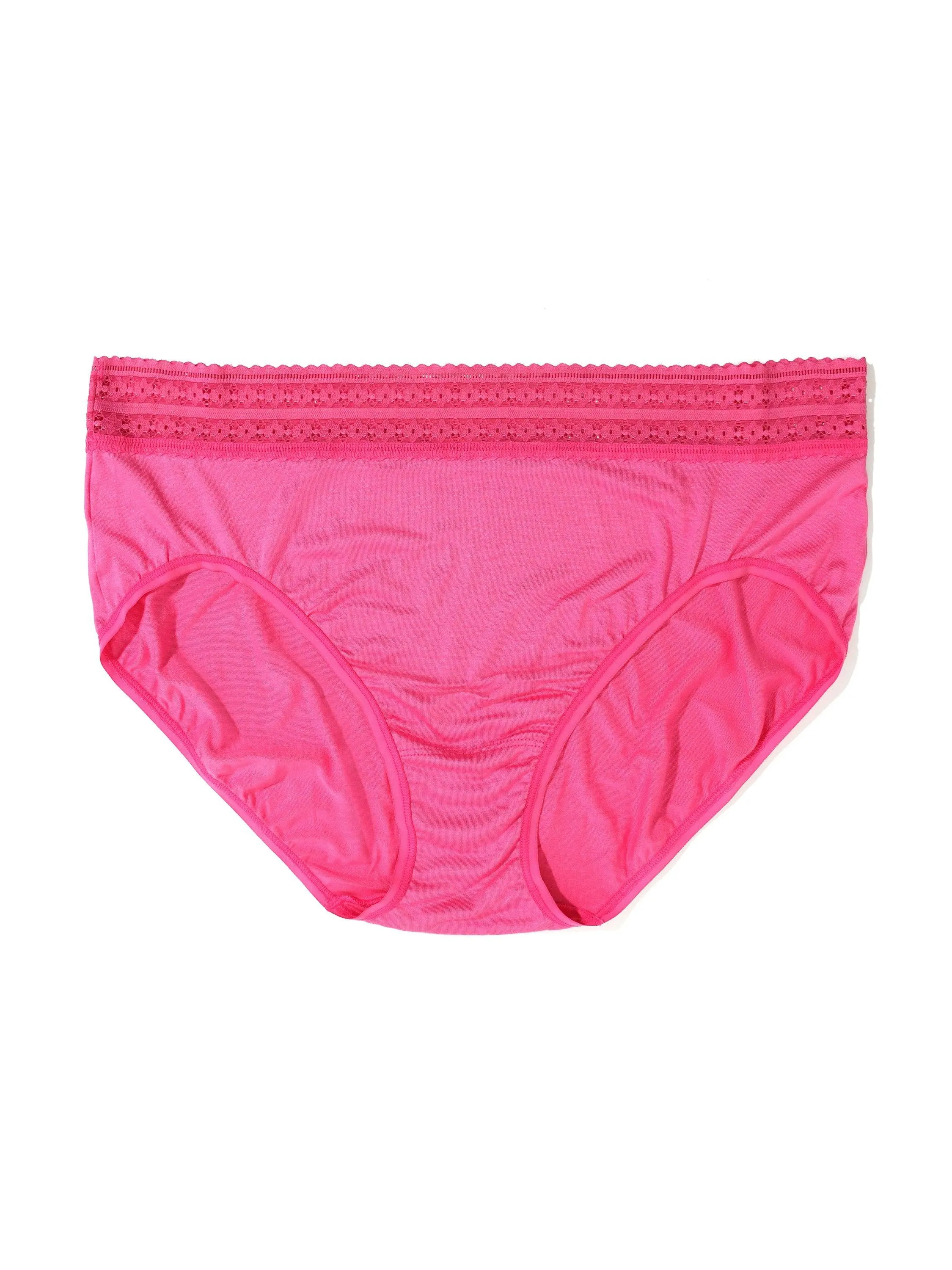 Plus Size DreamEase™ French Brief Exclusive Kiss From A Rose Pink sold by Hanky Panky