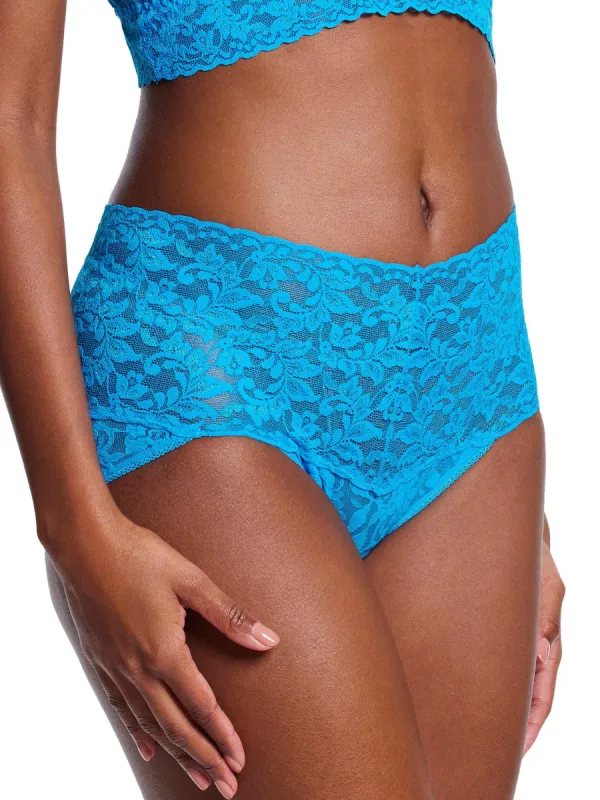 Retro Lace V-Kini Ocean Eyes Blue Sale sold by Hanky Panky