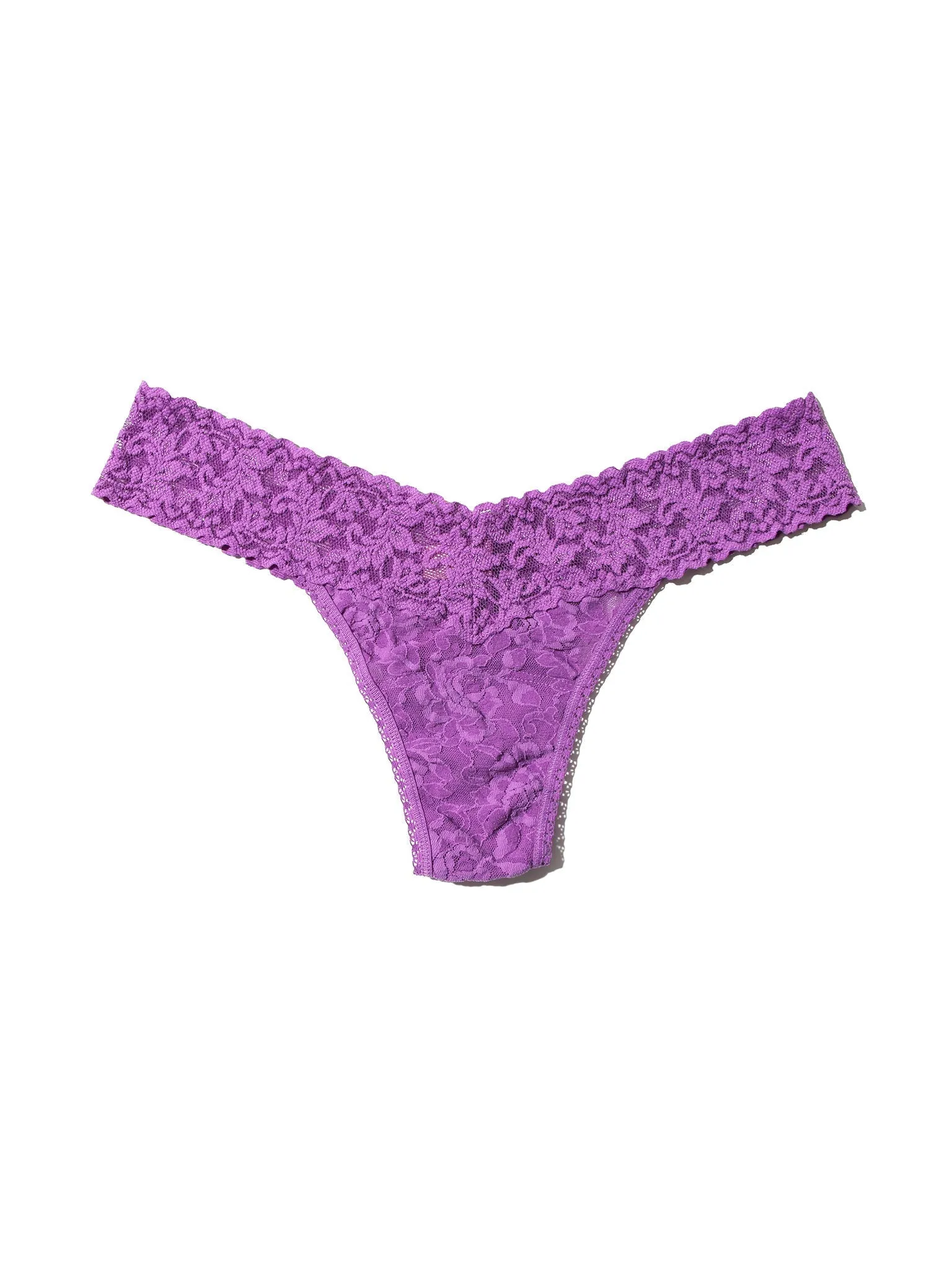 4911® Signature Lace® Low Rise Thong Violet Haze Purple sold by Hanky Panky product image thumbnail 3