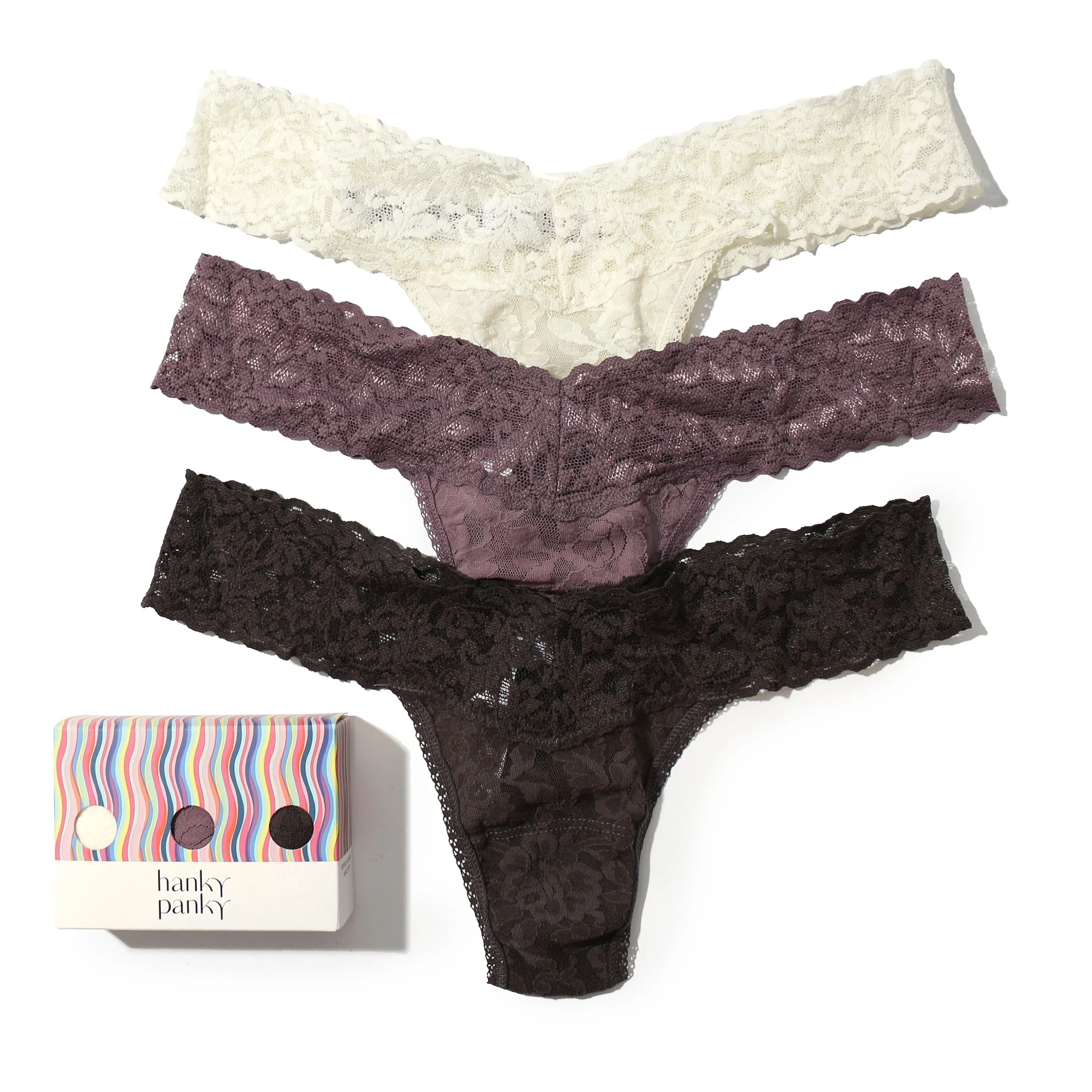 3 Pack Low Rise Thongs sold by Hanky Panky