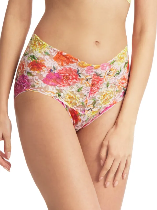 Printed Retro Lace V-Kini Bring Me Flowers Sale sold by Hanky Panky