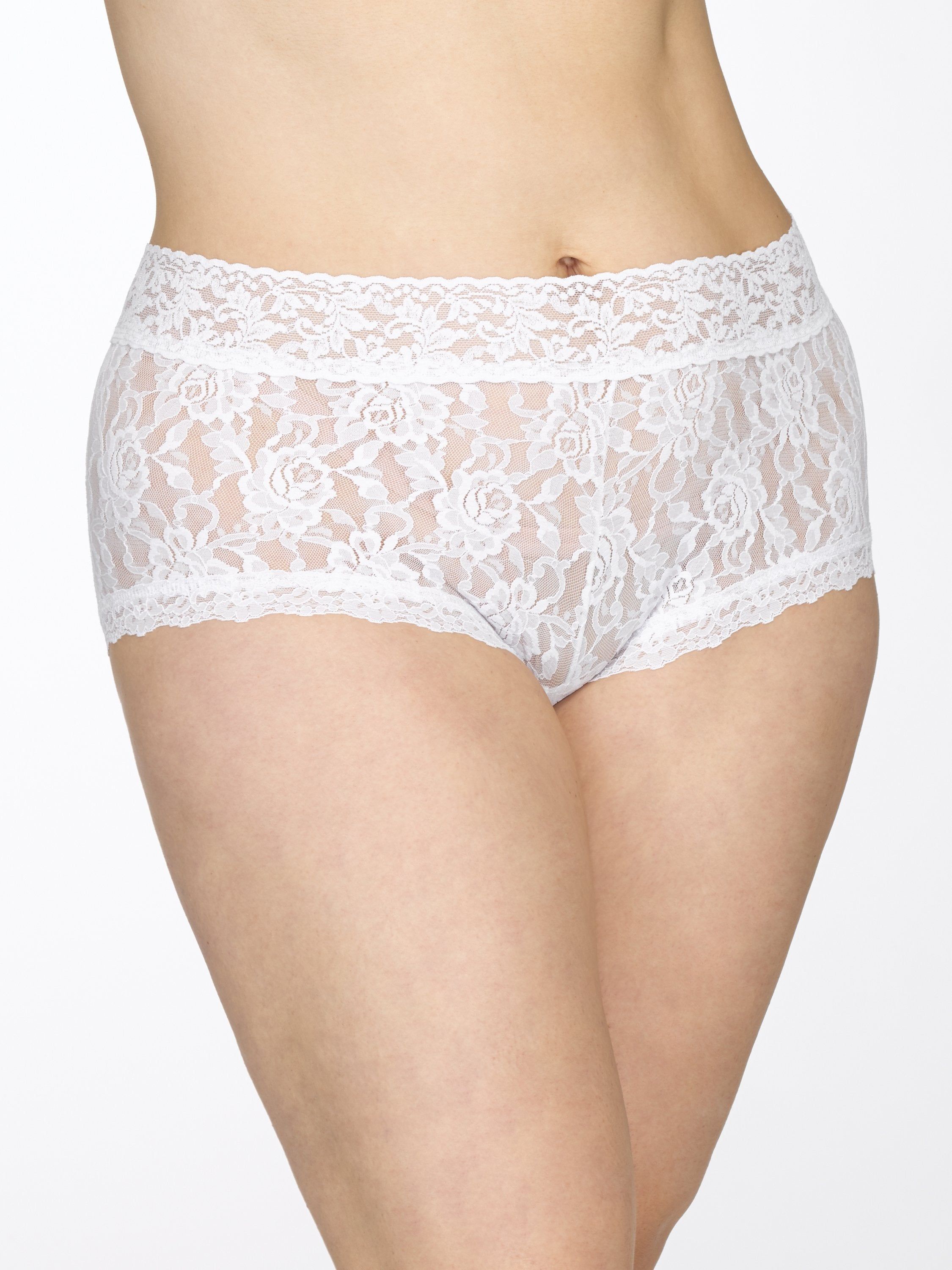Plus Size Signature Lace Boyshort sold by Hanky Panky product image thumbnail 7